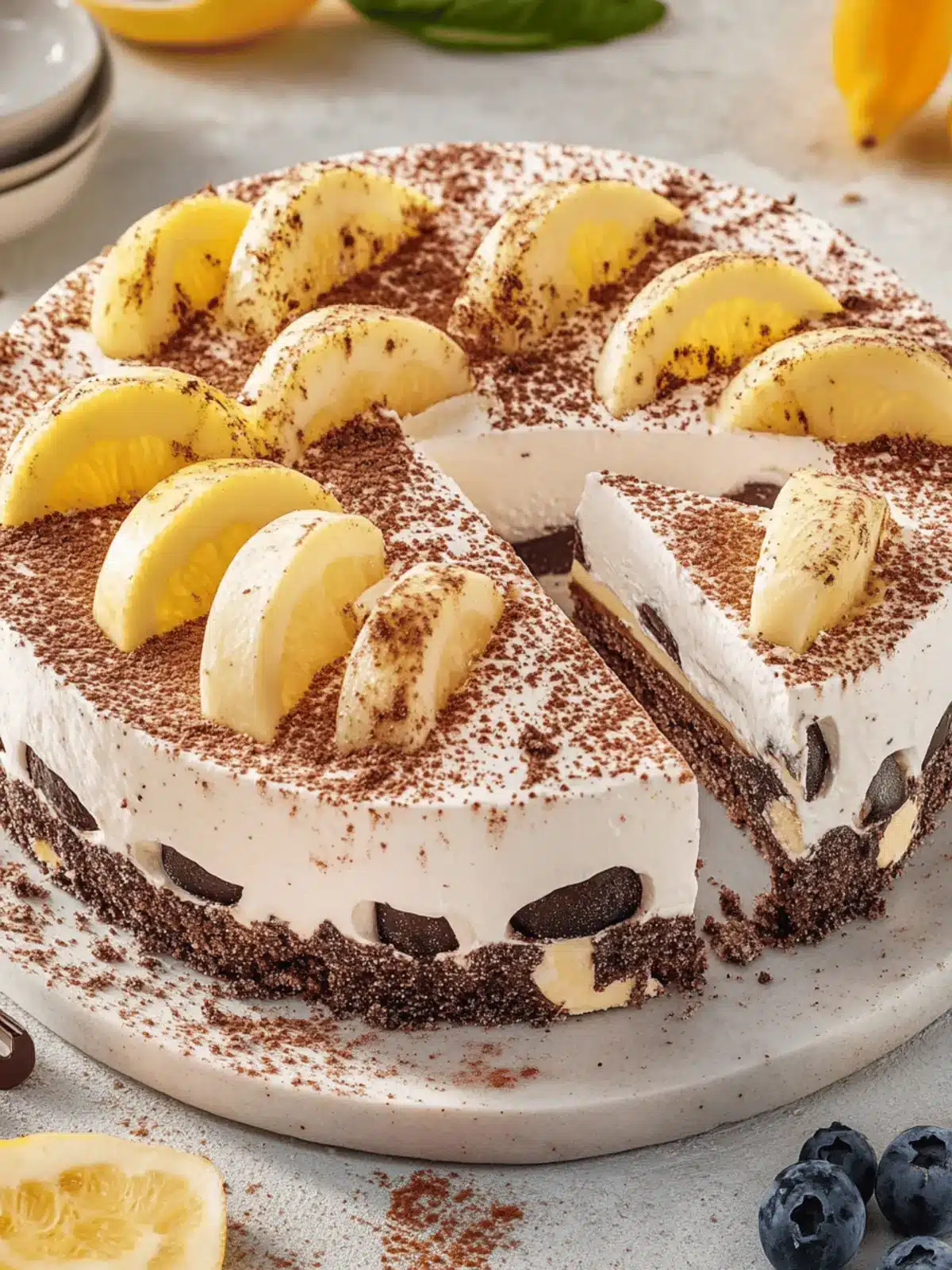 Bananensplitttorte ohne Backen – Vegan und Glutenfrei 4 Bananensplitttorte