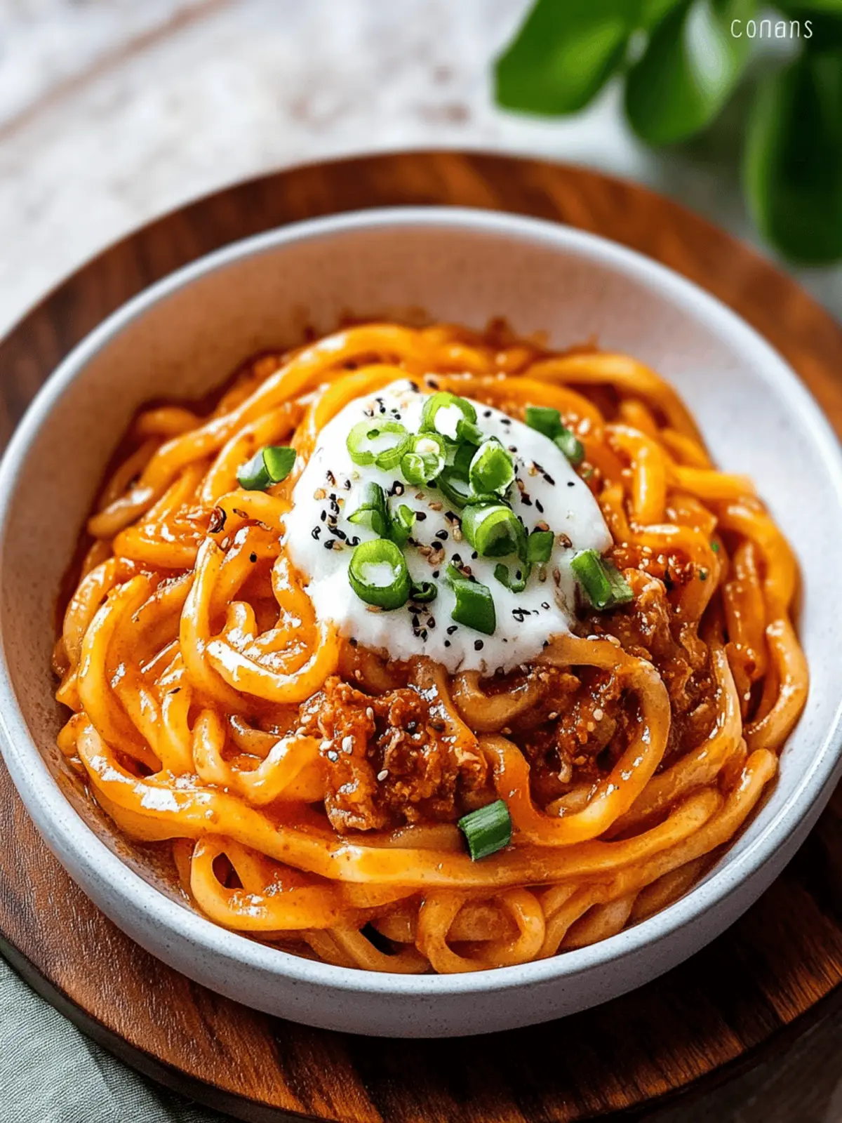 Cremige Kimchi-Udon: Genuss in 20 Minuten 2 Cremige Kimchi-Udon