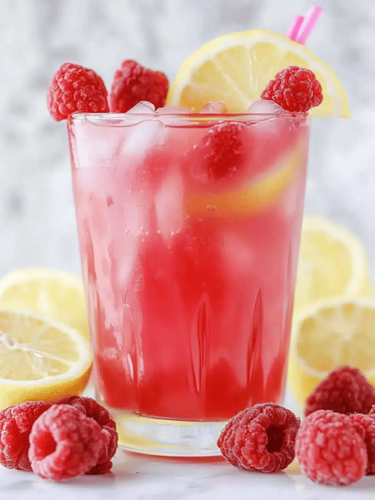 Cupids gespickte Himbeer-Limonade für Feiern 2 Cupids gespickte Himbeer-Limonade