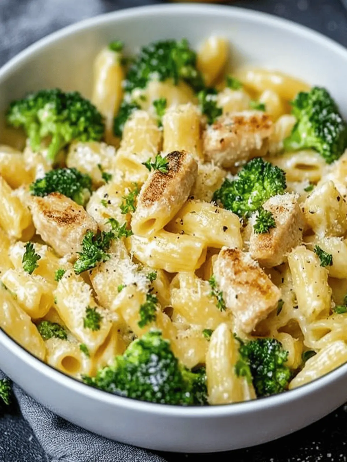 Cremige Hähnchen Brokkoli Pasta für die ganze Familie 4 Cremige Hähnchen Brokkoli Pasta