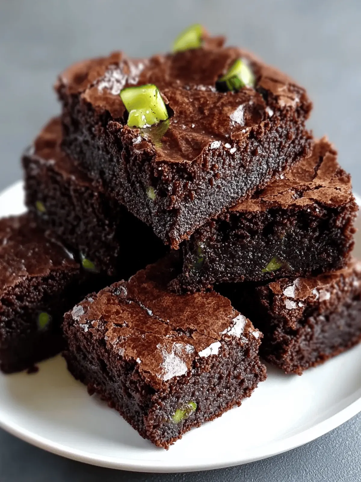Fudgy Zucchini Schokoladenbrownies