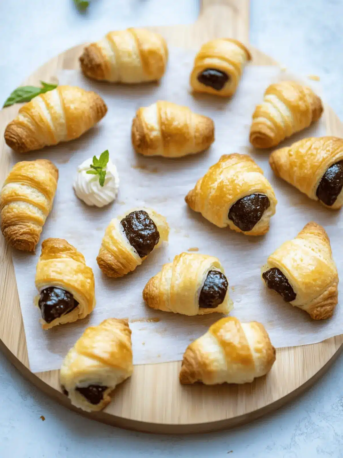 Gefüllte Mini-Croissants mit Nutella zaubern Freude 5 Gefüllte Mini-Croissants