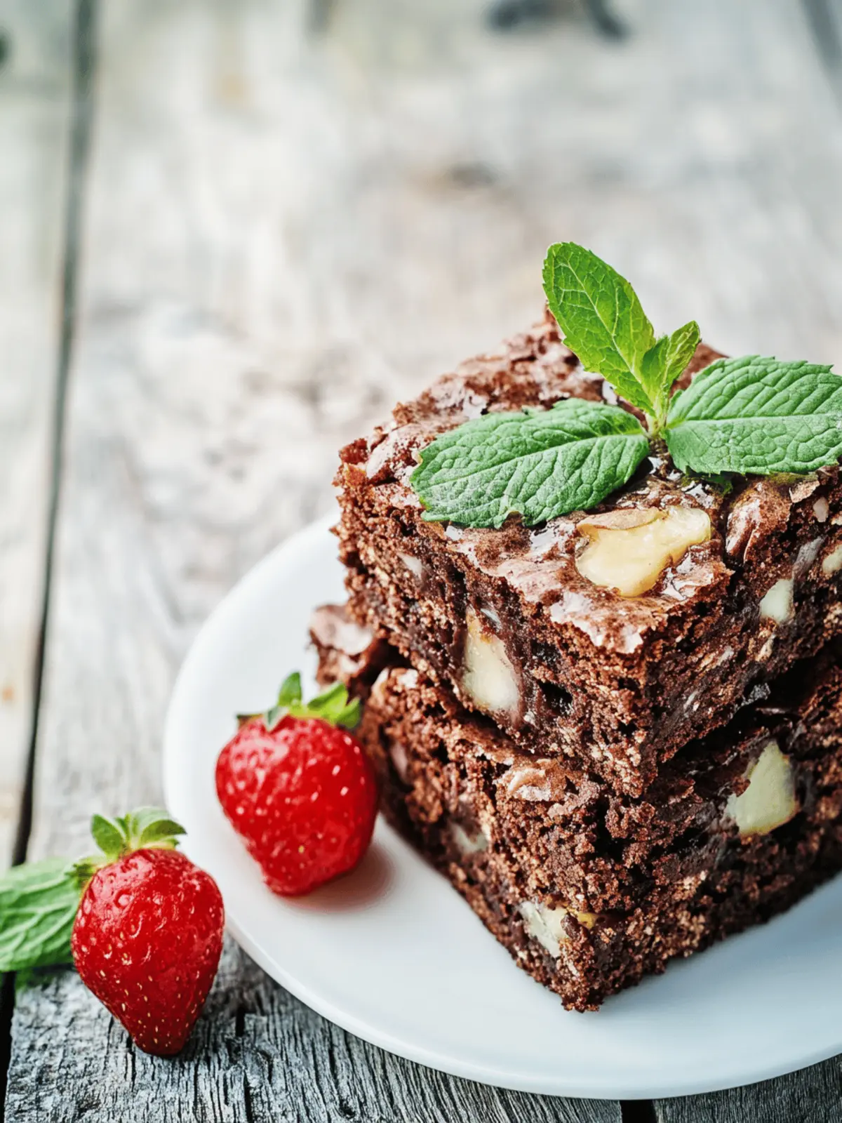 Schokoladen Erdbeer Brownies – Fudgy Genuss für dich 5 Schokoladen Erdbeer Brownies
