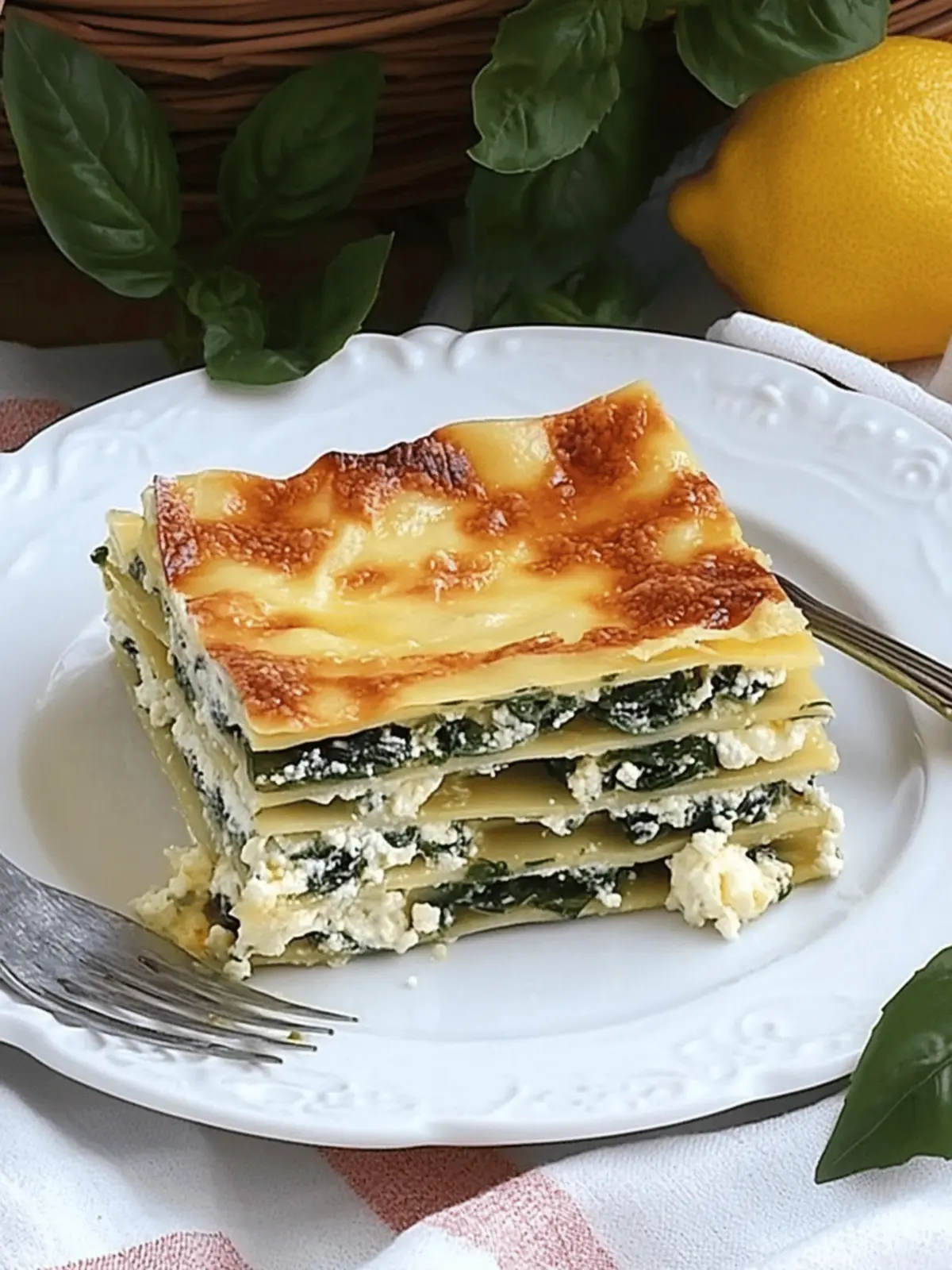 Spinat-Lasagne mit Feta und Tomaten ganz einfach selbstgemacht 2 Spinat-Lasagne mit Feta und Tomaten