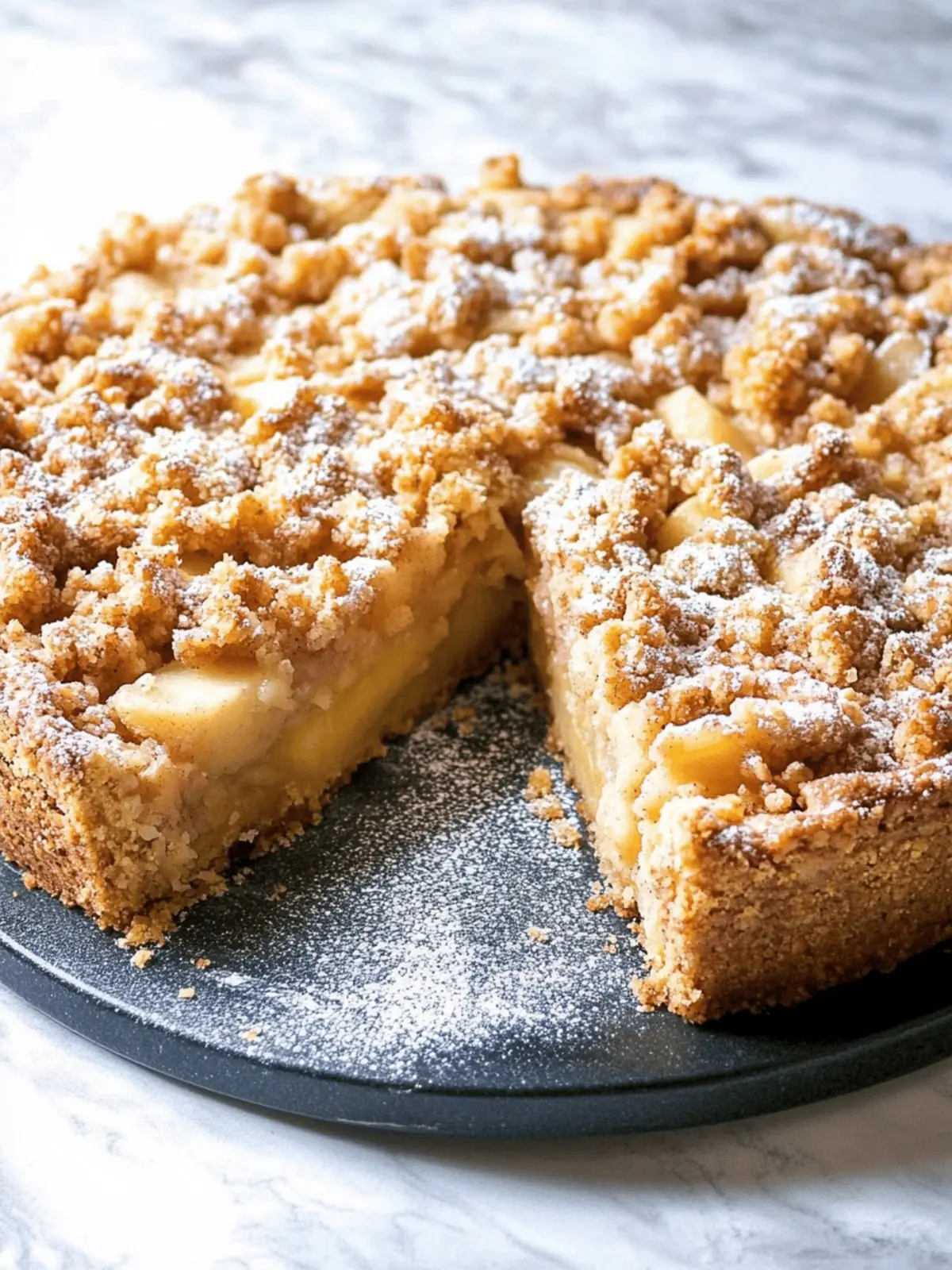 Vegan Apfelkuchen mit Zimtkrümeln für alle 2 Vegan apple pie with cinnamon crumbs