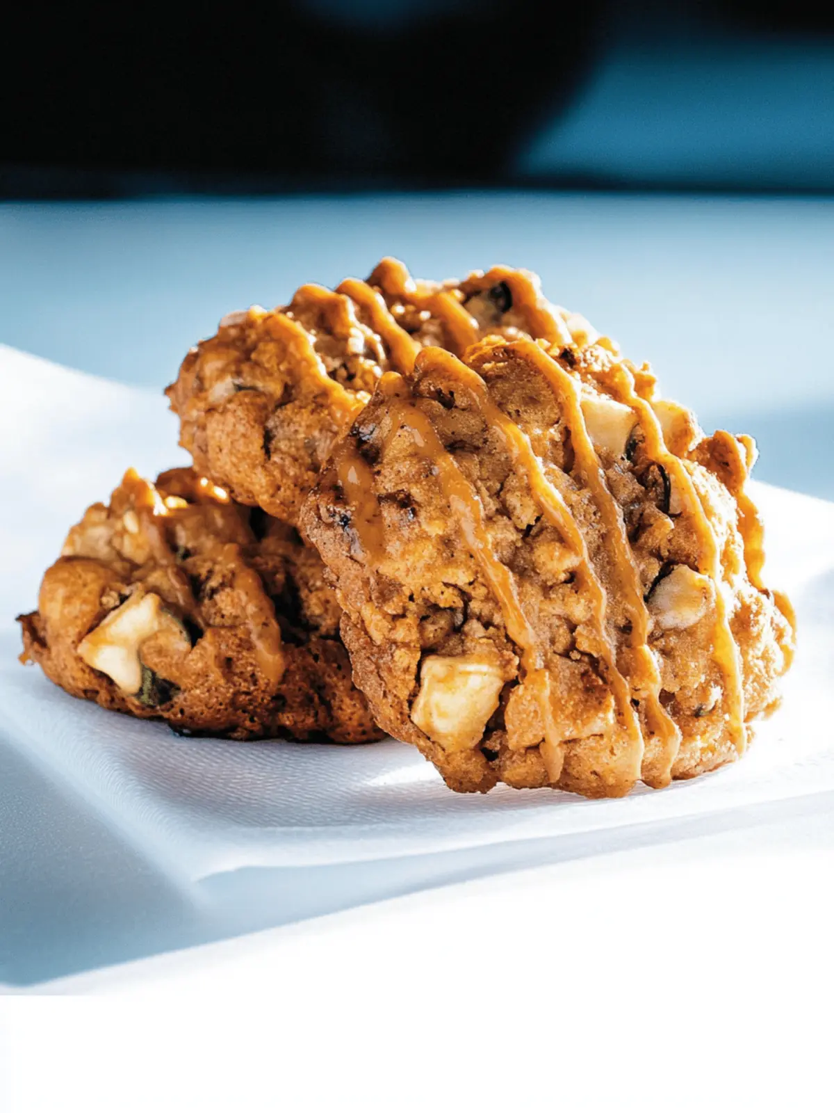 Gesunde Apfel-Haferflocken-Kekse ohne Zucker 2 Apfel-Haferflocken-Kekse