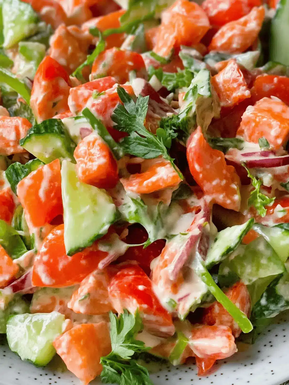 Fitness-Salat mit veganem Joghurtdressing und Karotten