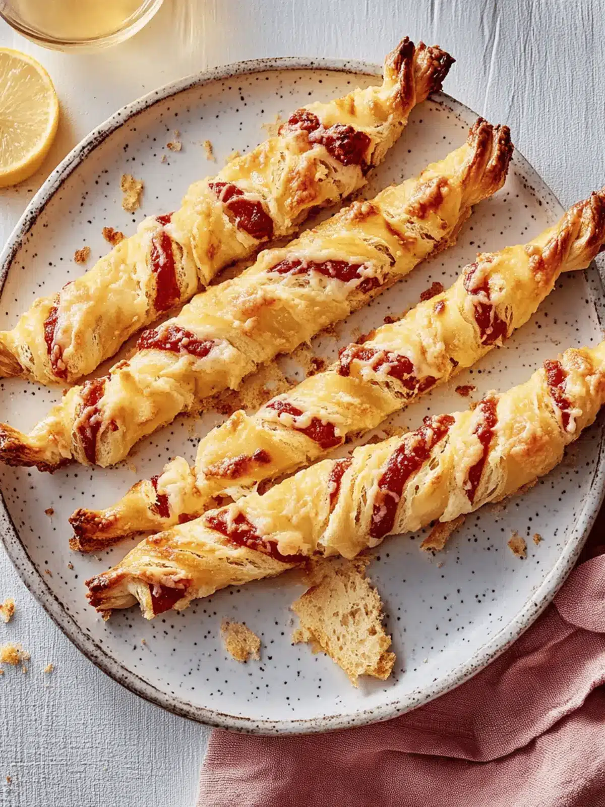 Crispy Puff Pastry Ham Cheese