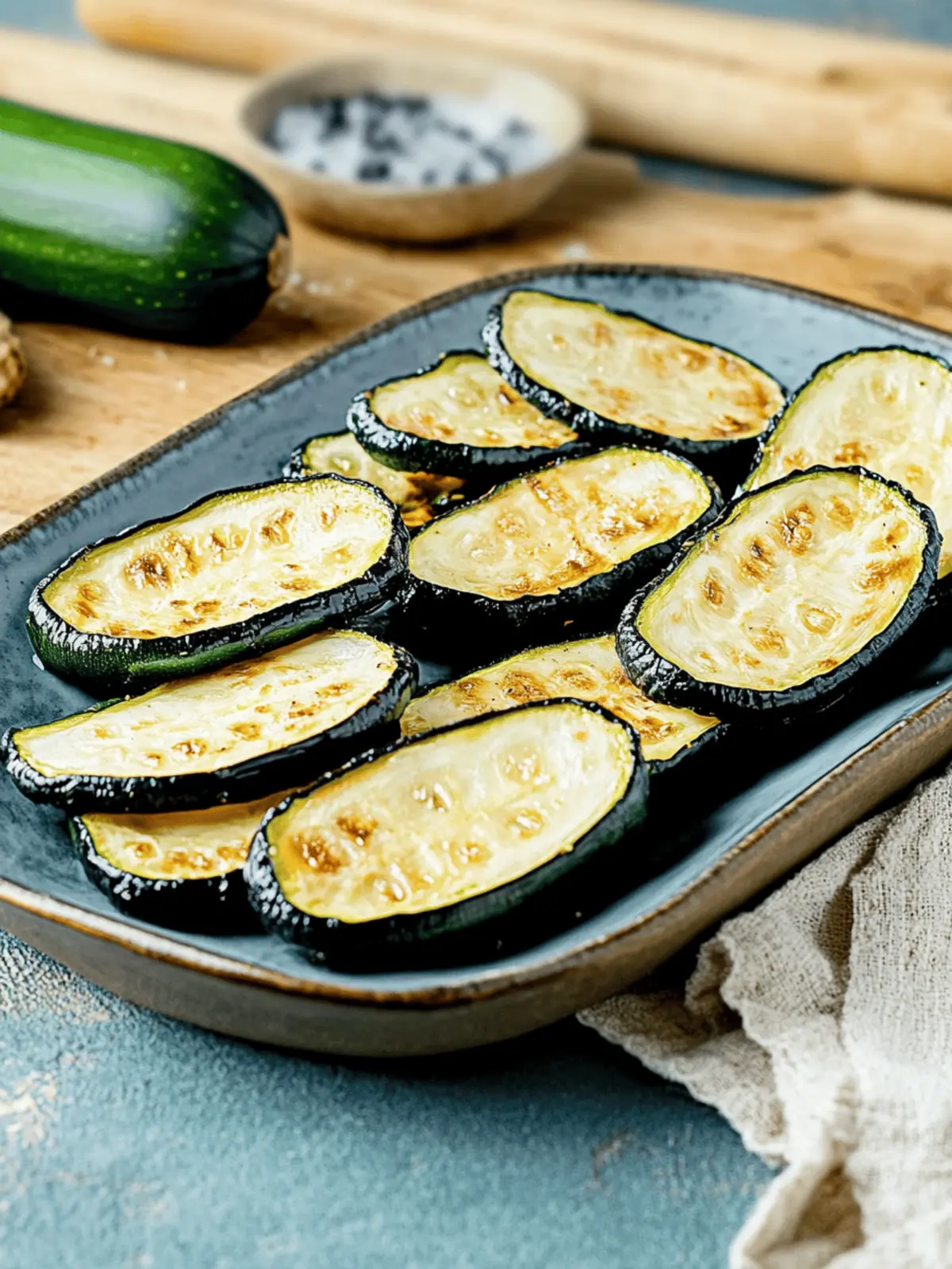 Roasted zucchini easy to prepare