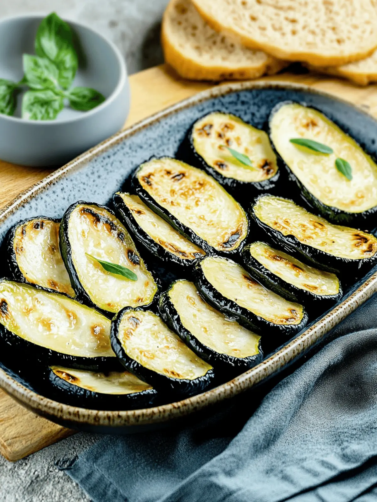Roasted zucchini easy to prepare