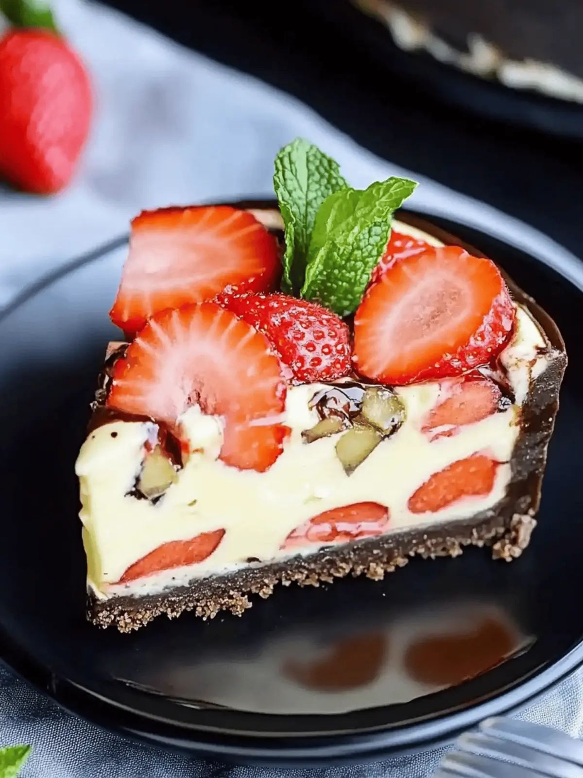 Verführerischer Schokoladen-Erdbeer-Wirbel-Käsekuchen 4 Schokoladen-Erdbeer-Wirbel-Käsekuchen