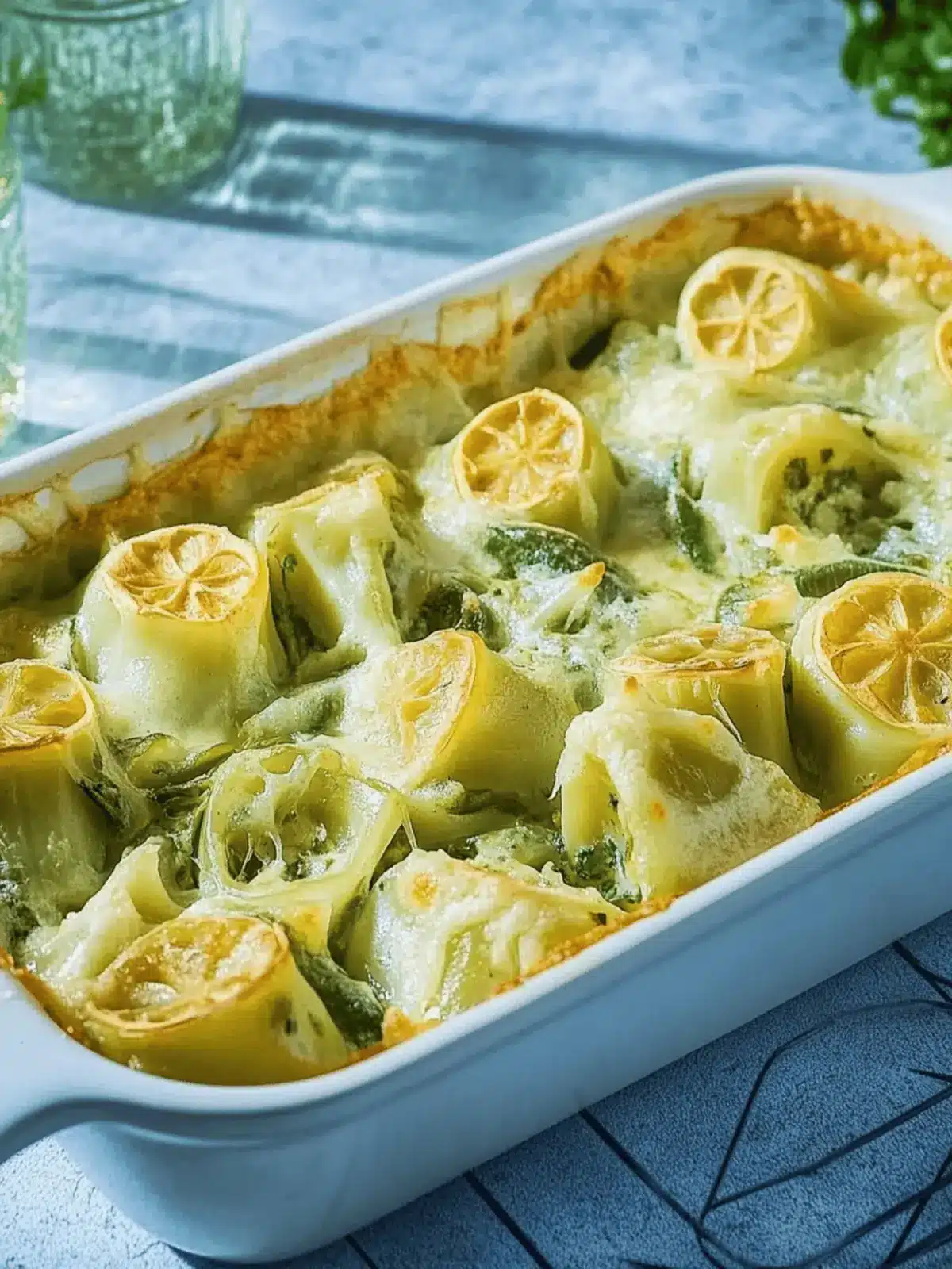 Maultaschen mit Käsesahnesoße