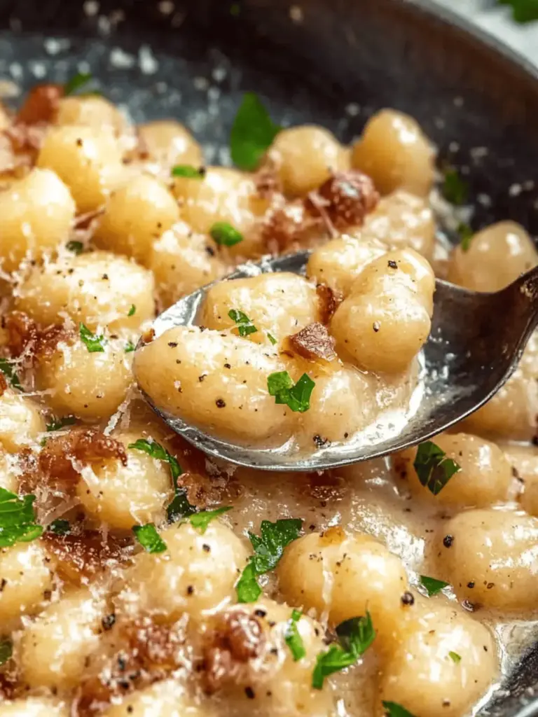 Gnocchi Carbonara ohne Sahne