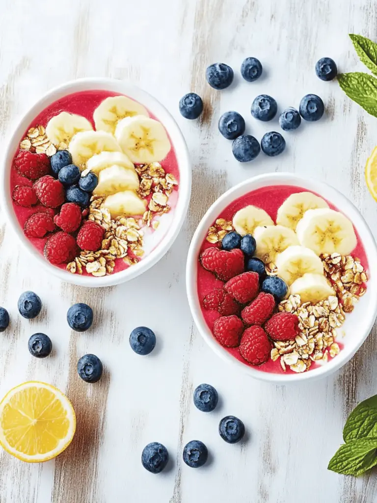 Leichte Smoothie-Schüssel