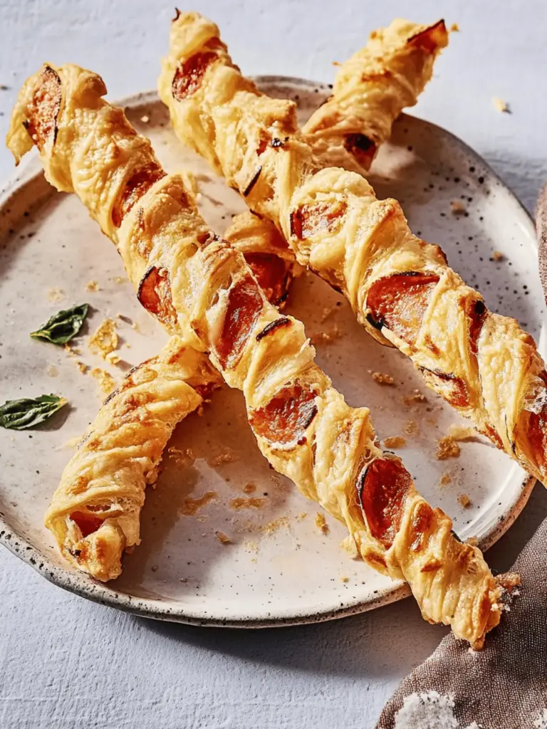 Crispy Puff Pastry Ham Cheese