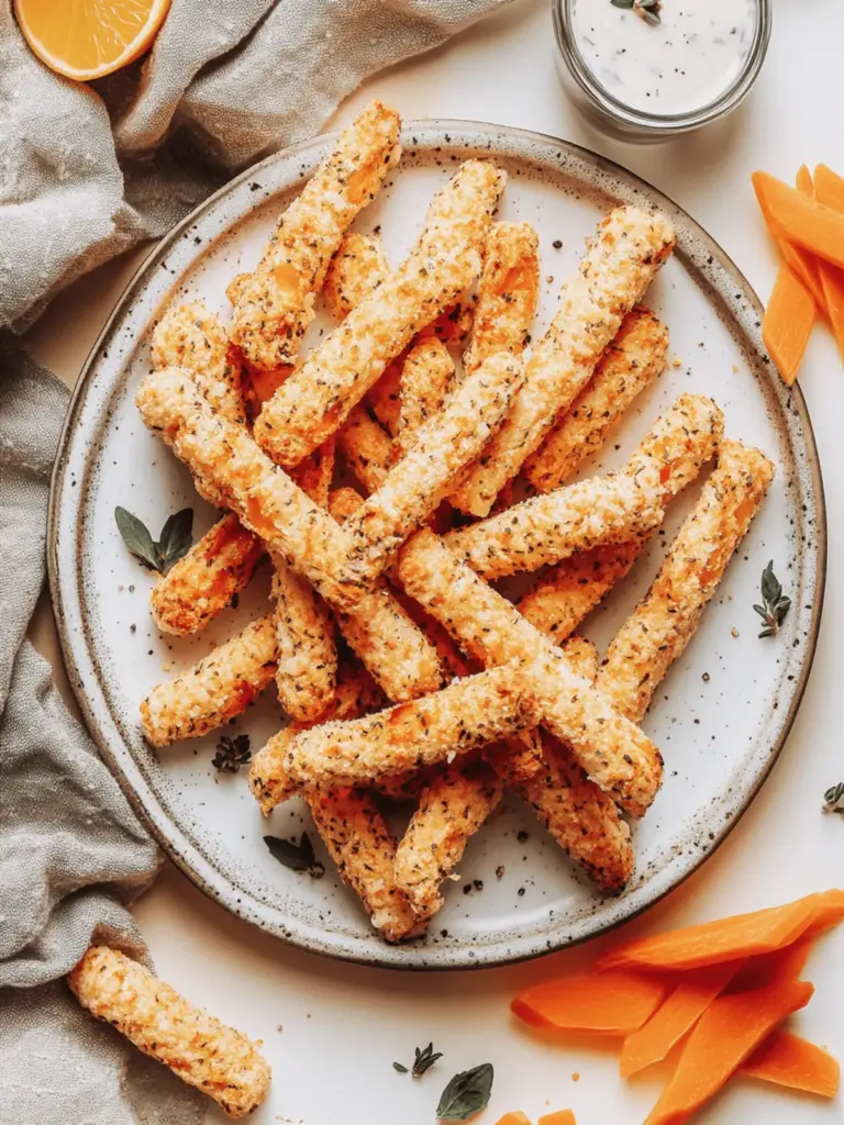 Karotten aus der Heißluftfritteuse