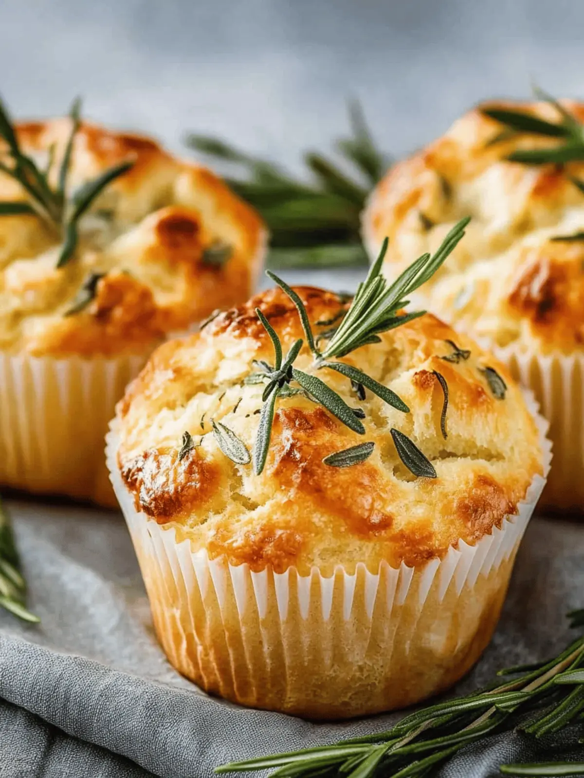 Herzhafte Rosmarin-Käse-Muffins für jeden Anlass 2 Herzhafte Rosmarin-Käse-Muffins