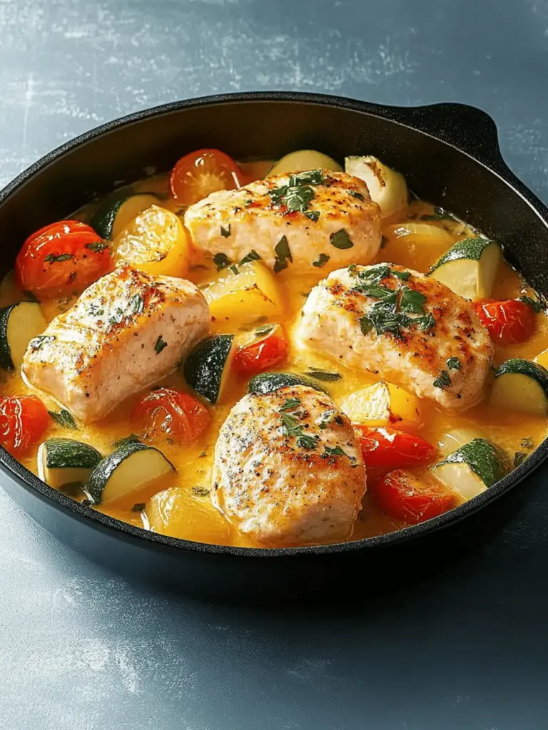 Paprika-Zucchini-Sahne-Hähnchen