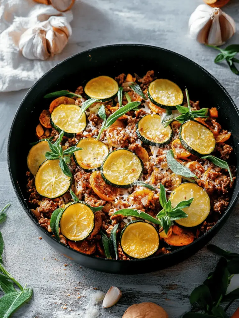 Schnelle Zucchini Hackfleisch Pfanne
