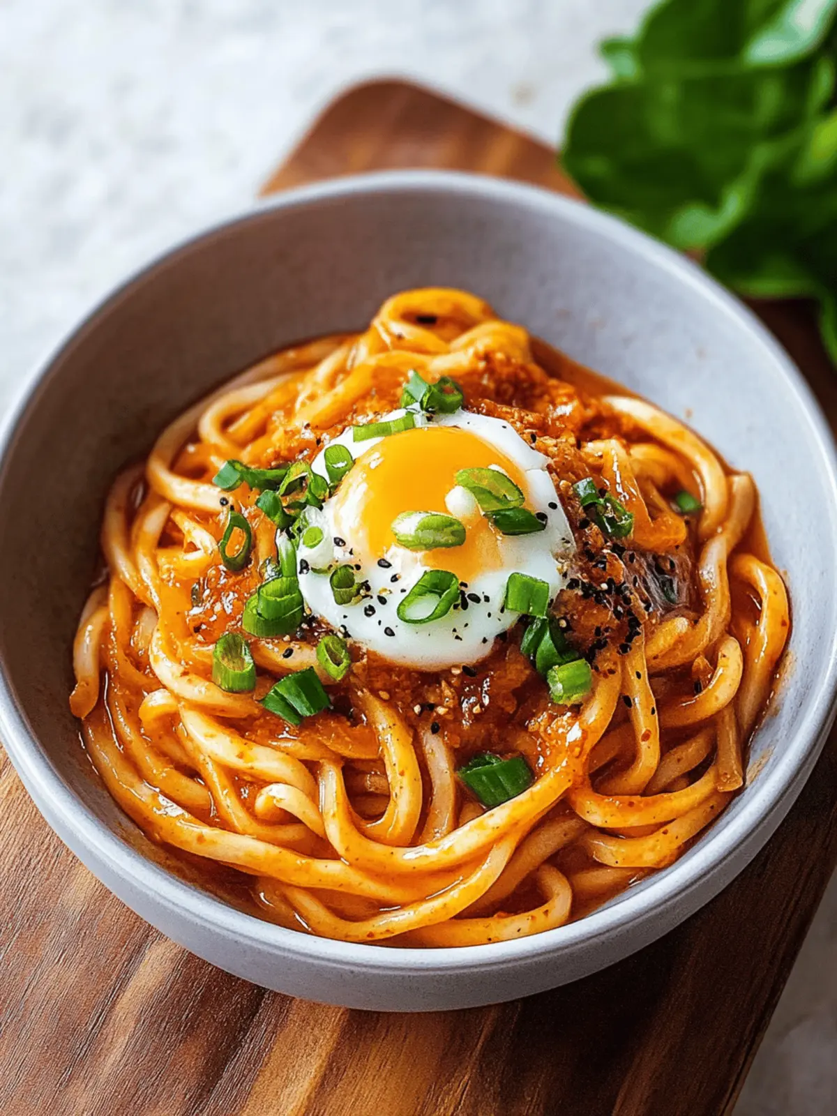 Cremige Kimchi-Udon: Genuss in 20 Minuten 3 Cremige Kimchi-Udon