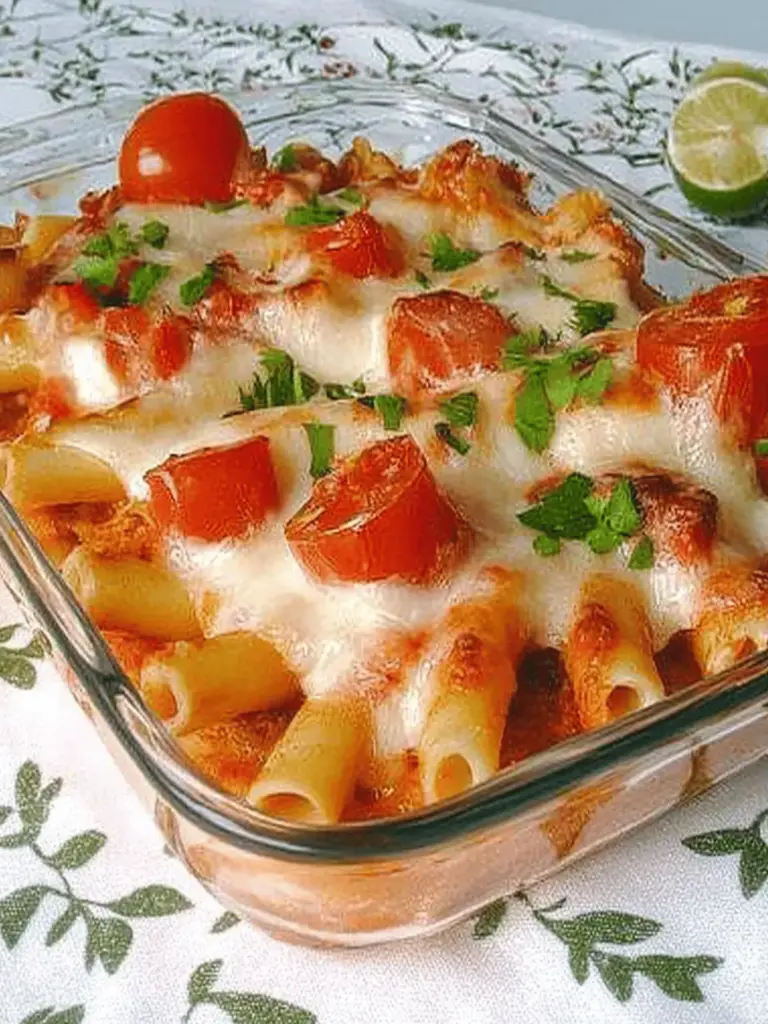 Vegetarischer Nudelauflauf