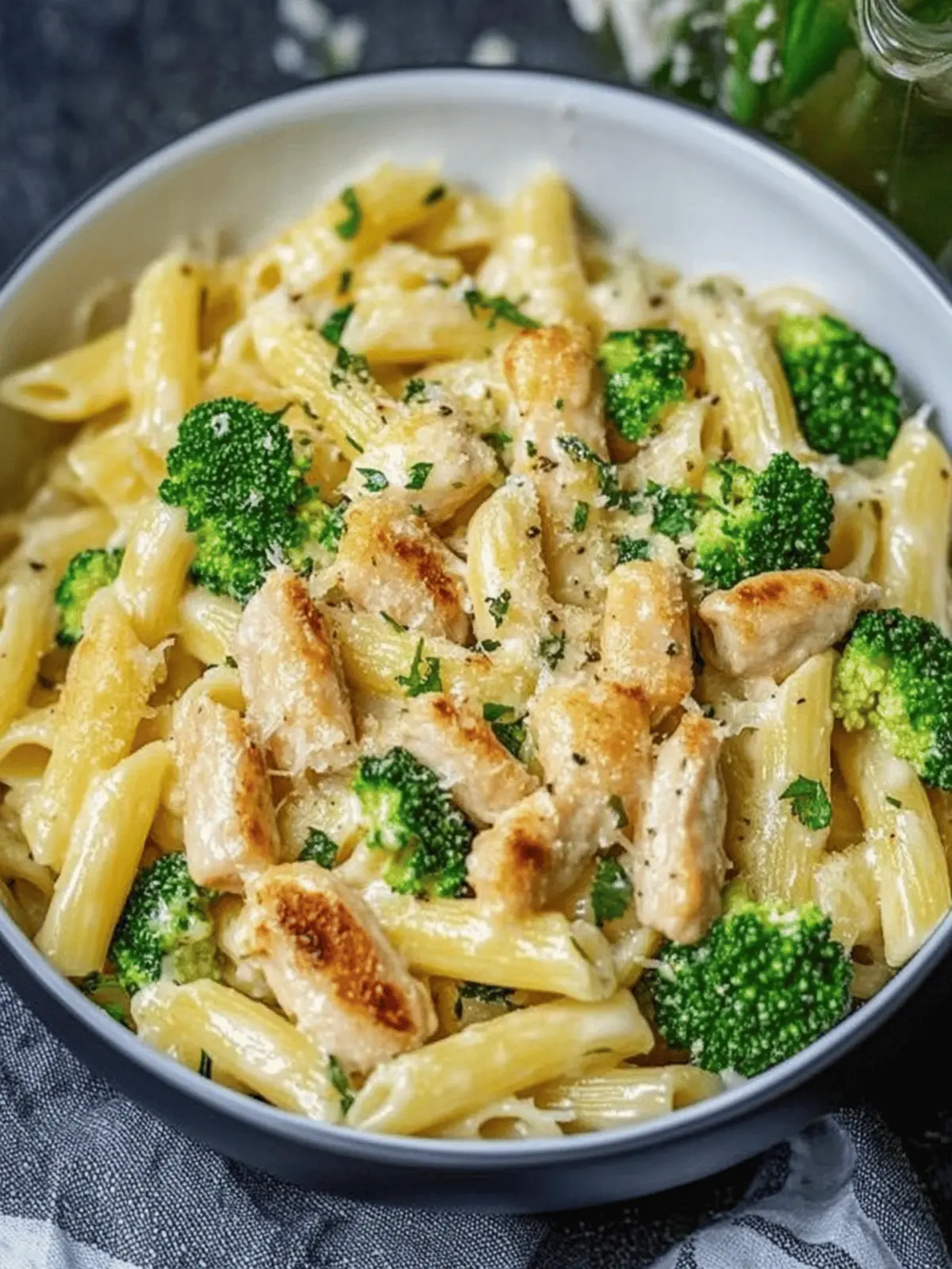 Cremige Hähnchen Brokkoli Pasta für die ganze Familie 2 Cremige Hähnchen Brokkoli Pasta