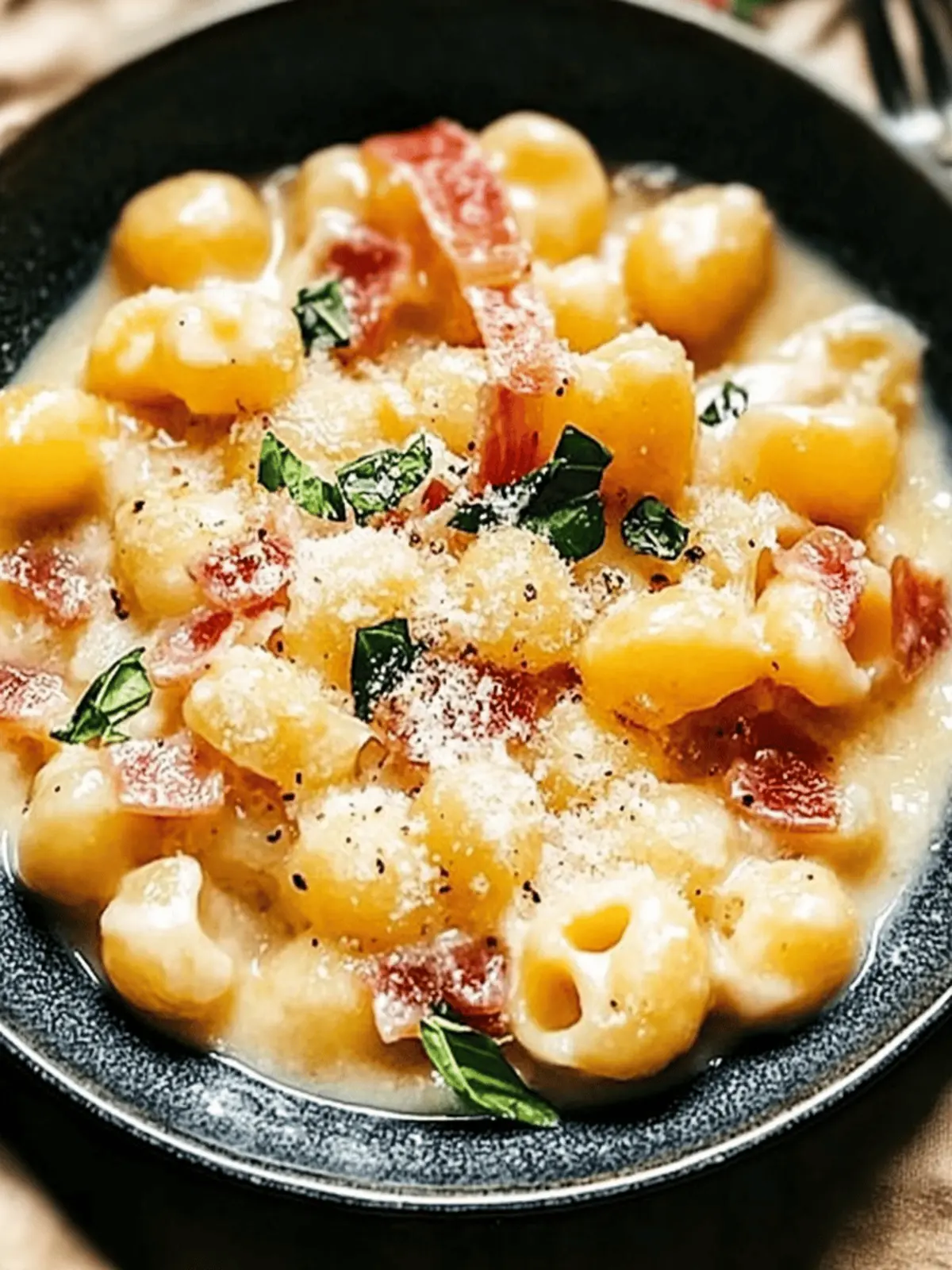 Gnocchi Carbonara ohne Sahne für schnelle Genussmomente 2 Gnocchi Carbonara ohne Sahne