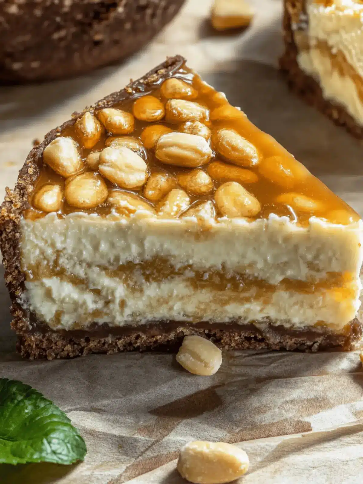 Keto-Erdnussbutter-Käsekuchen ganz einfach selbst gemacht 4 Keto-Erdnussbutter-Käsekuchen