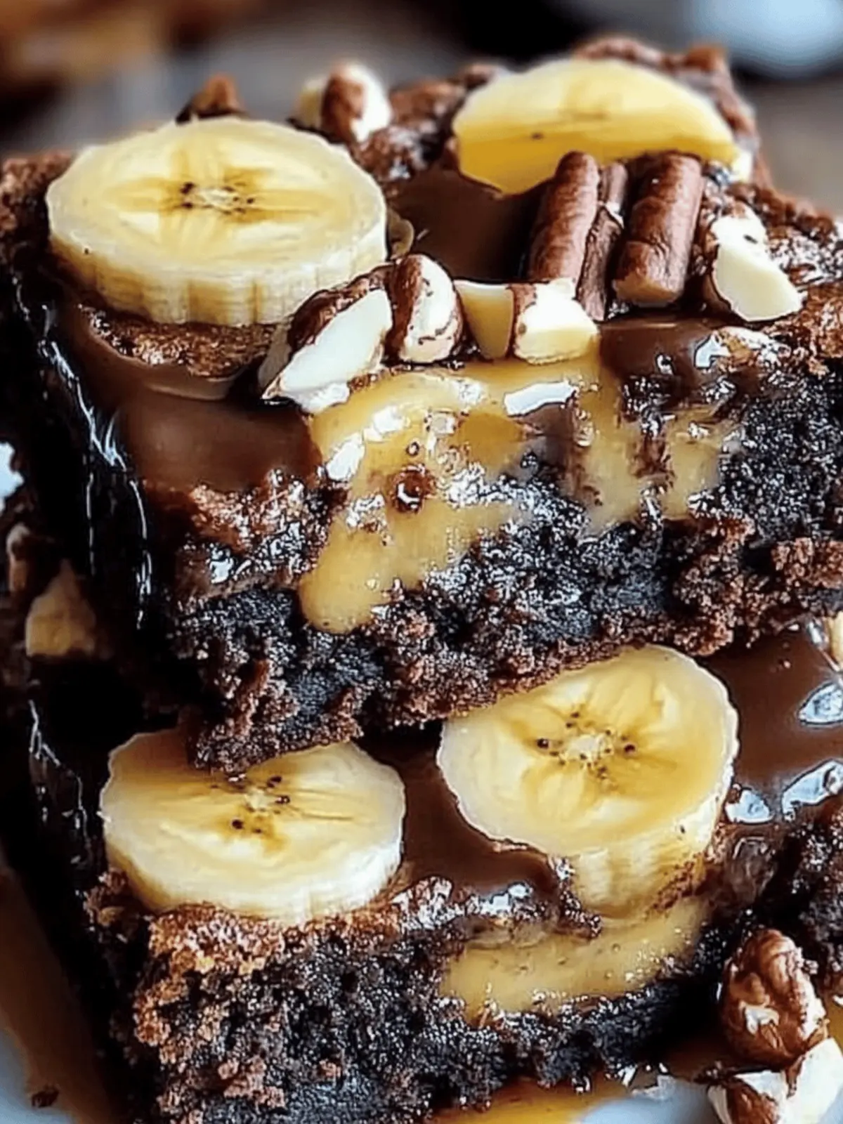 Bananenpudding Brownies backen – Schnell und lecker! 4 Bananenpudding Brownies backen