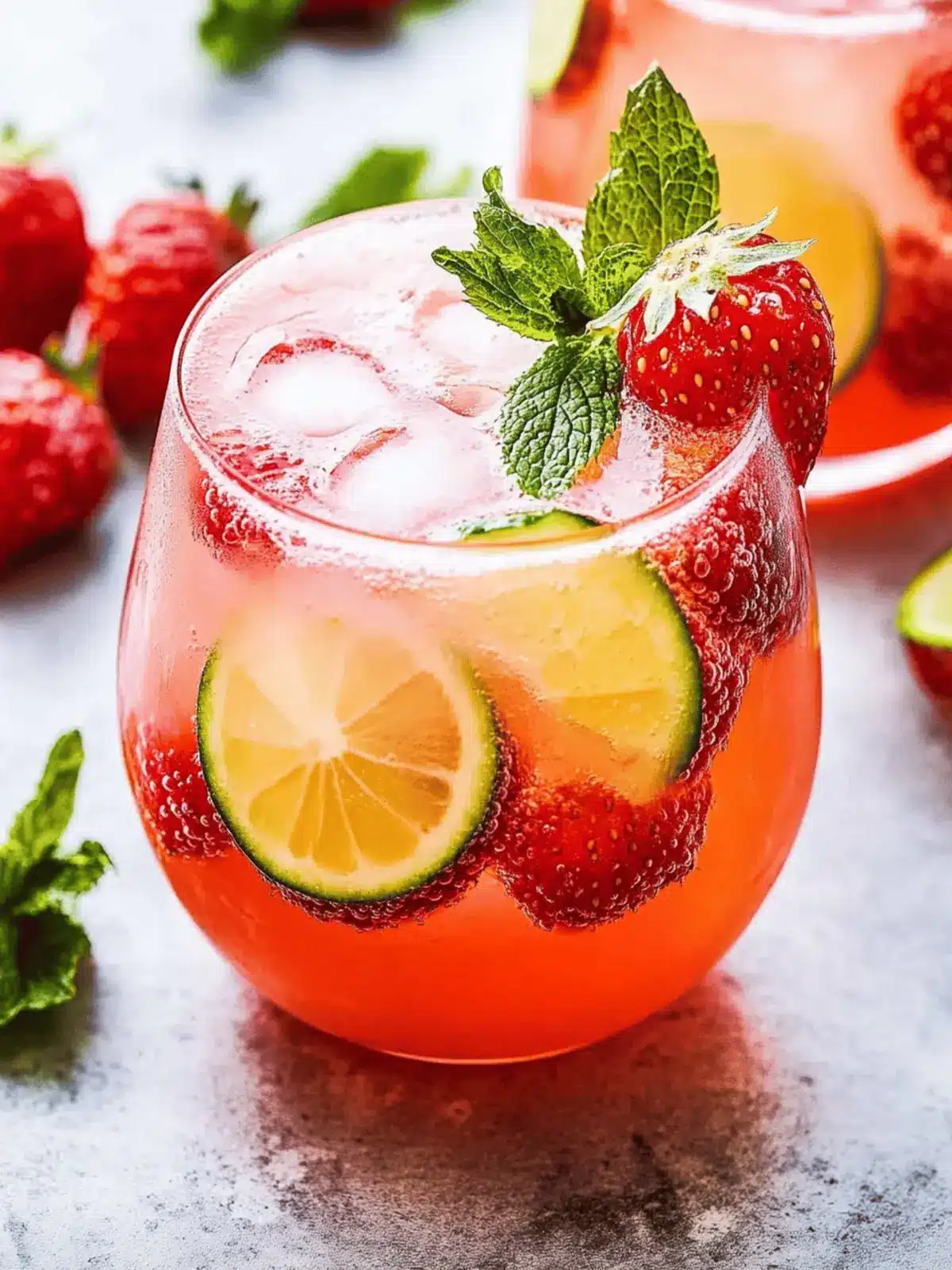 Erdbeer-Limetten-Wodka-Smash für den Sommergenuss 2 Erdbeer-Limetten-Wodka-Smash