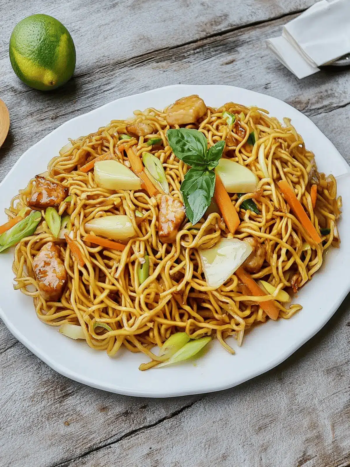 Bratnudeln mit Hähnchen – Schnell und lecker für alle 3 Bratnudeln mit Hähnchen