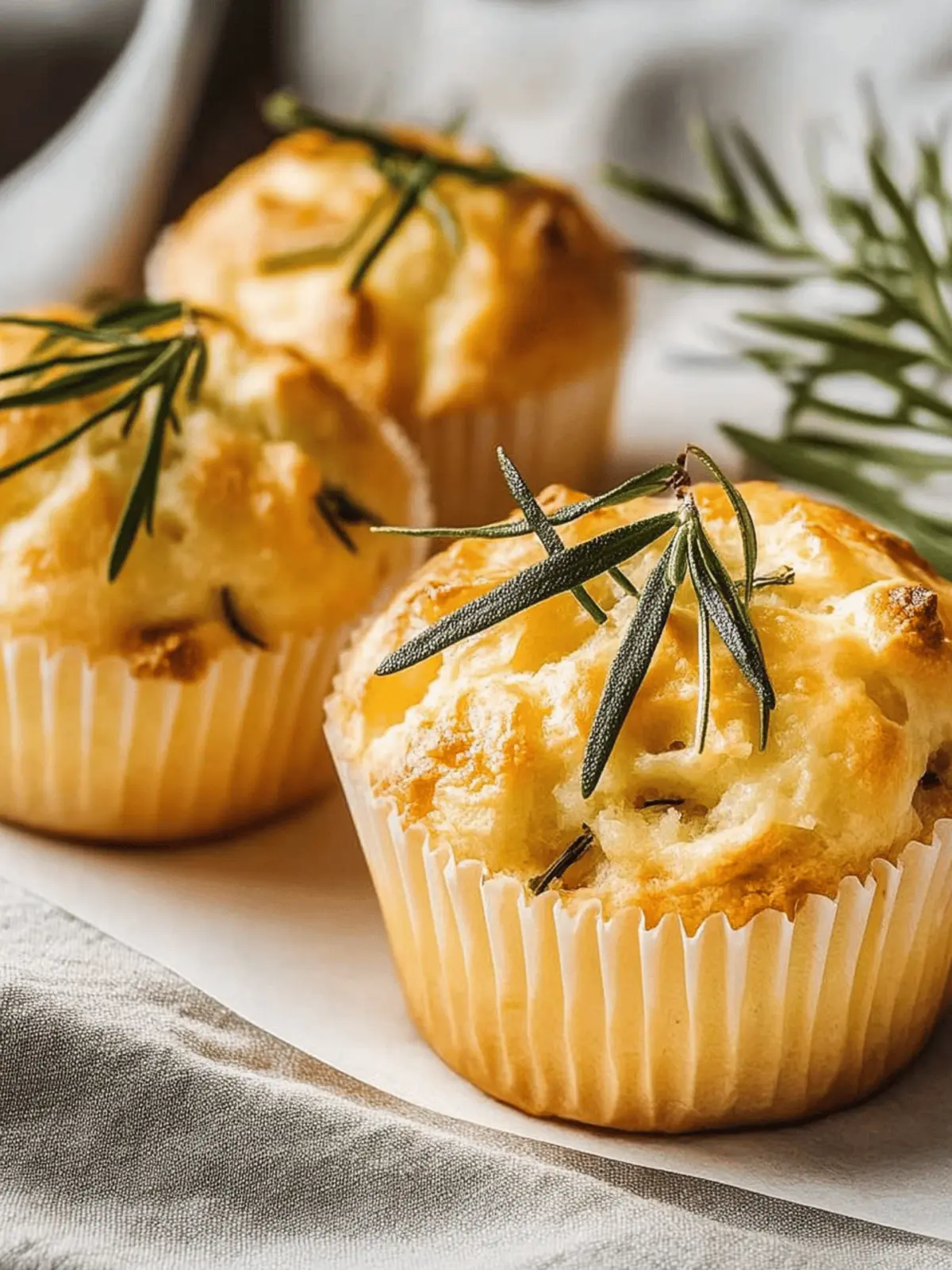 Herzhafte Rosmarin-Käse-Muffins