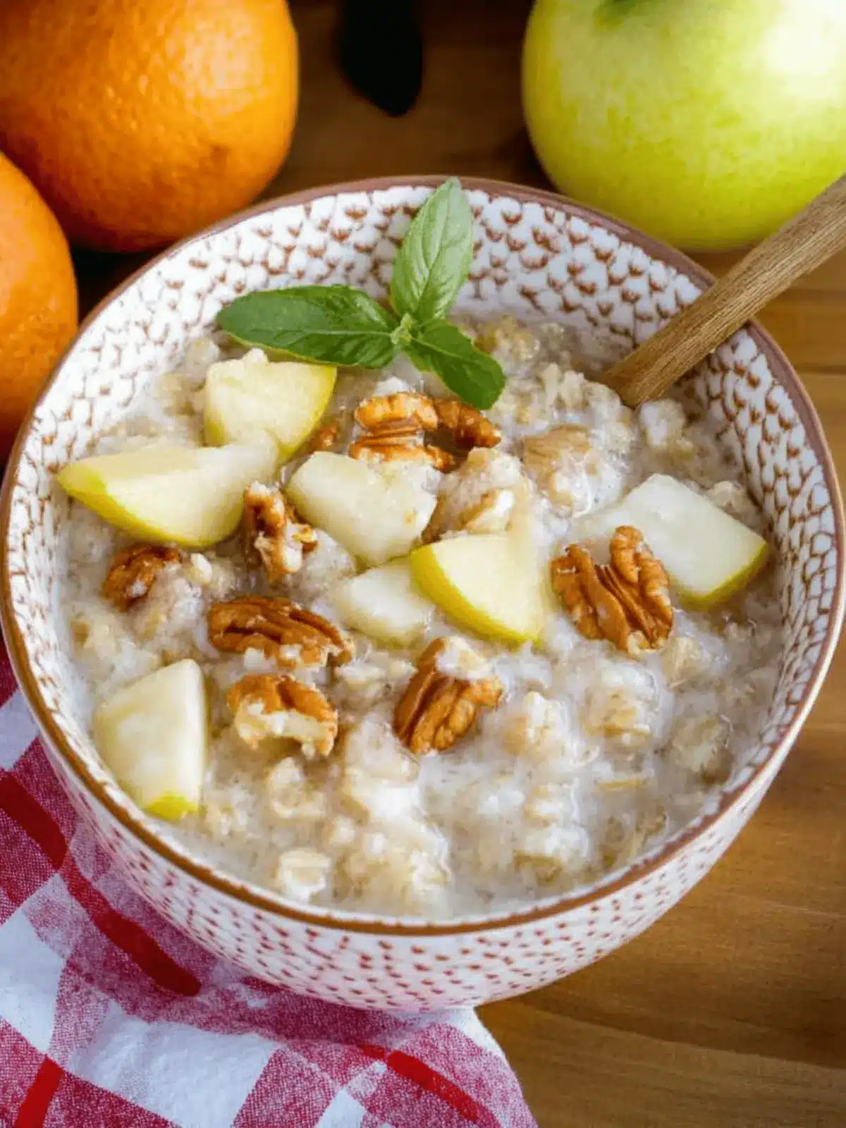 Apfel-Zimt-Porridge