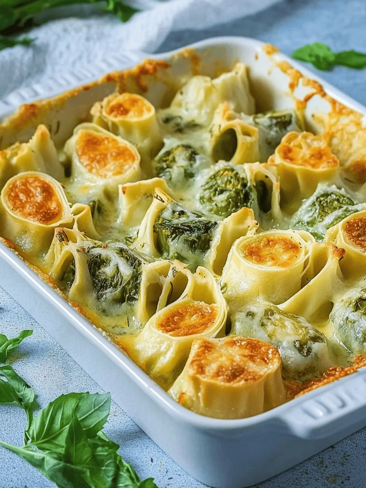 Maultaschen mit Käsesahnesoße