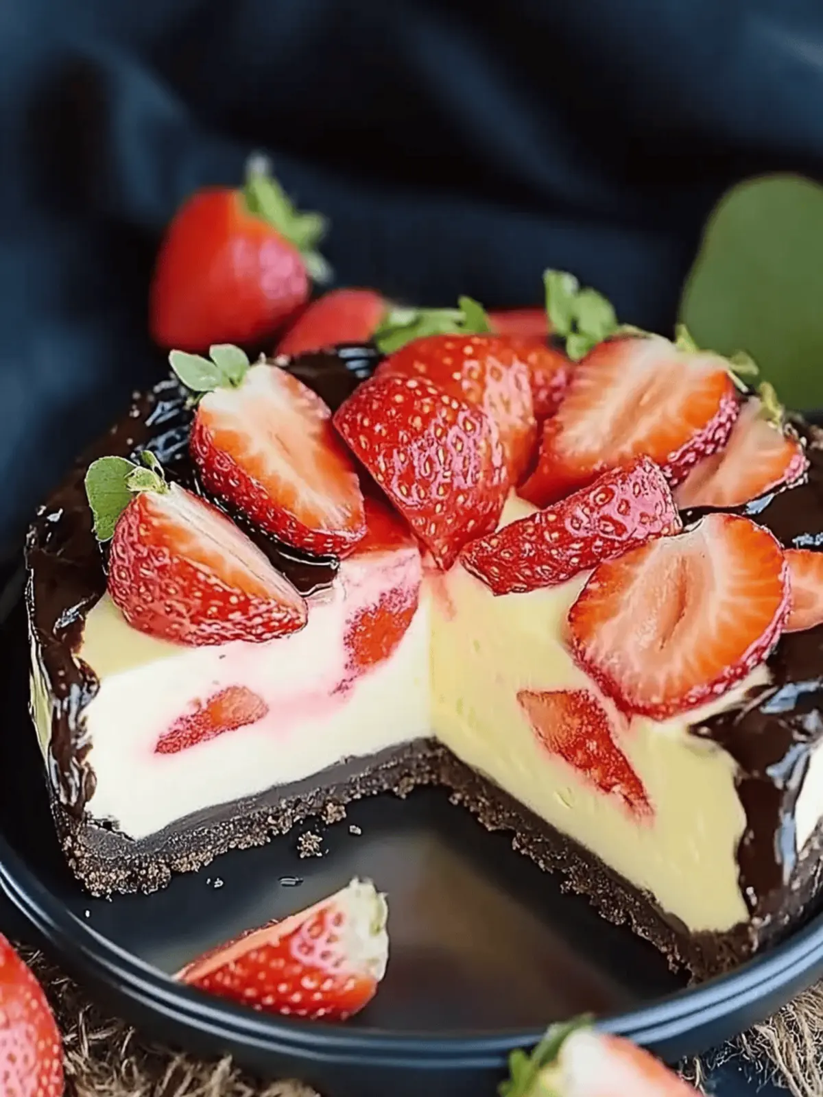 Verführerischer Schokoladen-Erdbeer-Wirbel-Käsekuchen 5 Schokoladen-Erdbeer-Wirbel-Käsekuchen