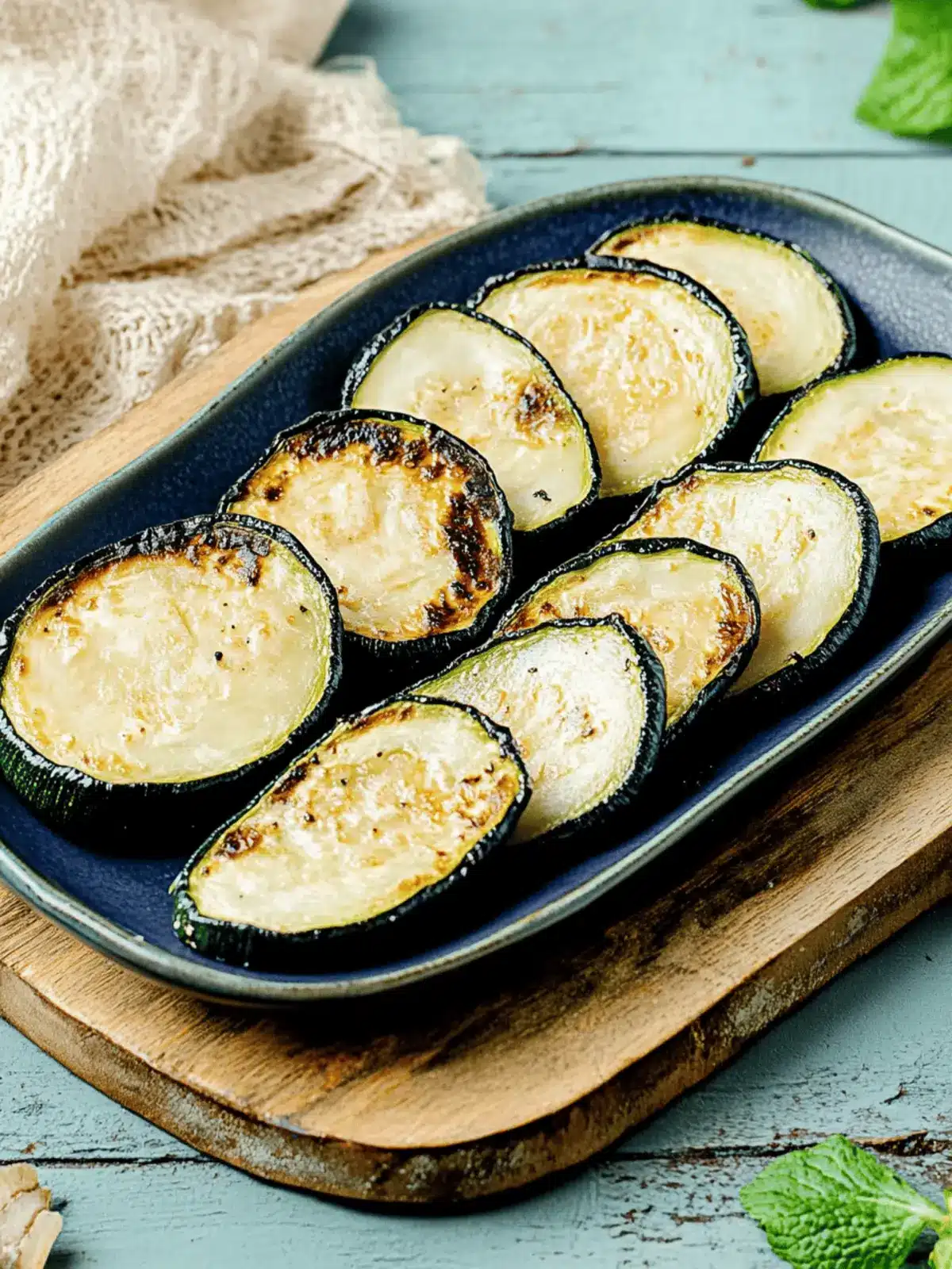 Roasted zucchini easy to prepare