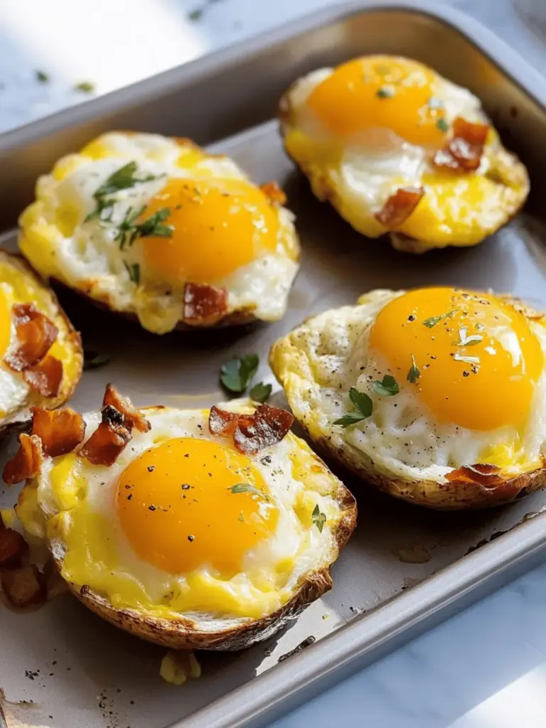 Gefüllte Frühstückskartoffeln