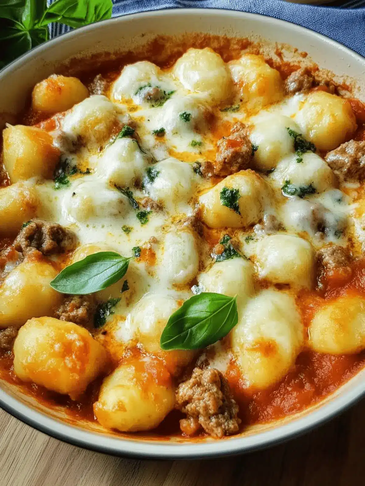 Herzhaft cremiger Gnocchi-Auflauf für die Familie 2 Herzhaft cremiger Gnocchi-Auflauf