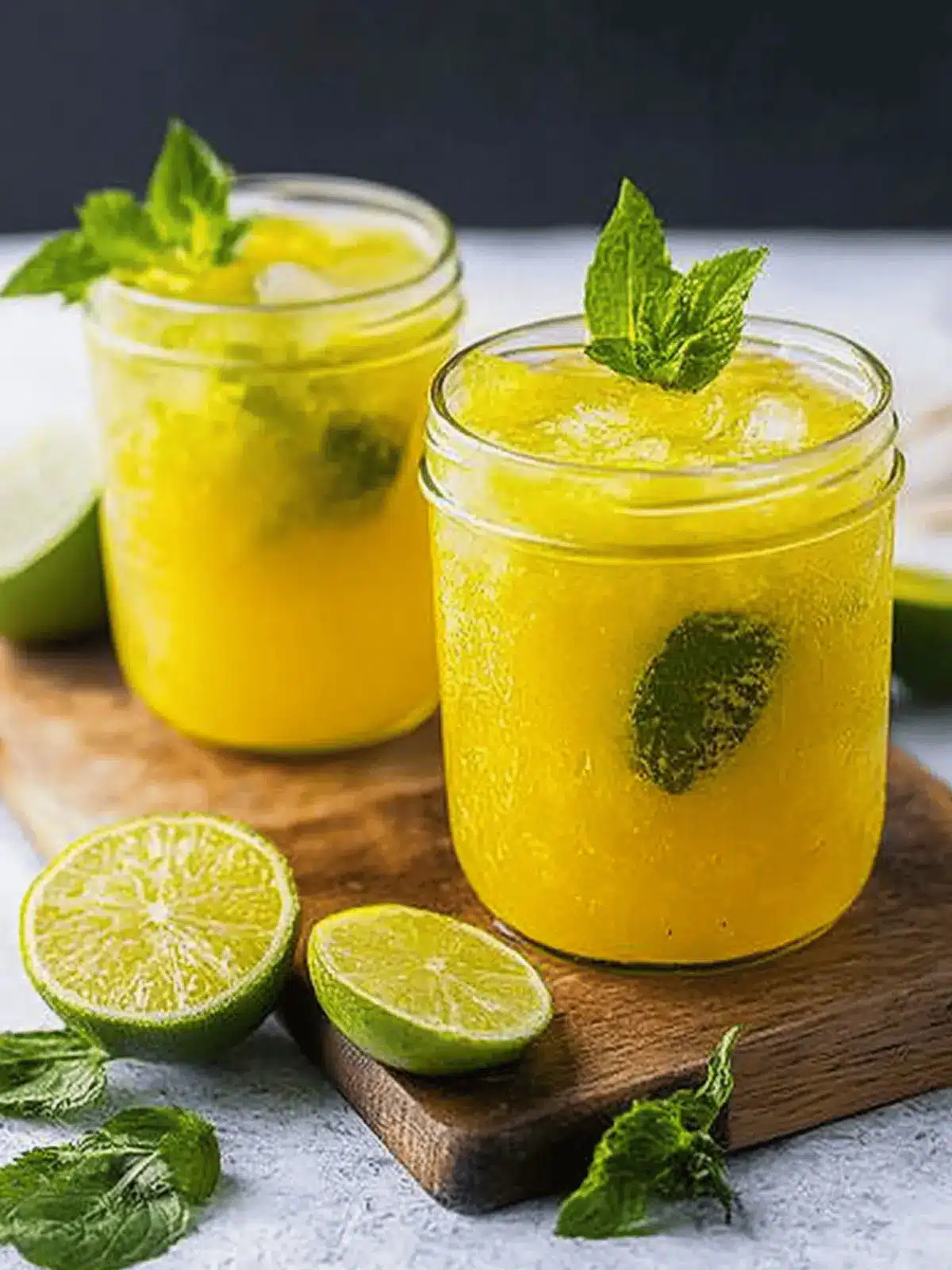 Mango Limetten Cocktail alkoholfrei für den Sommer 4 Mango Limetten Cocktail alkoholfrei