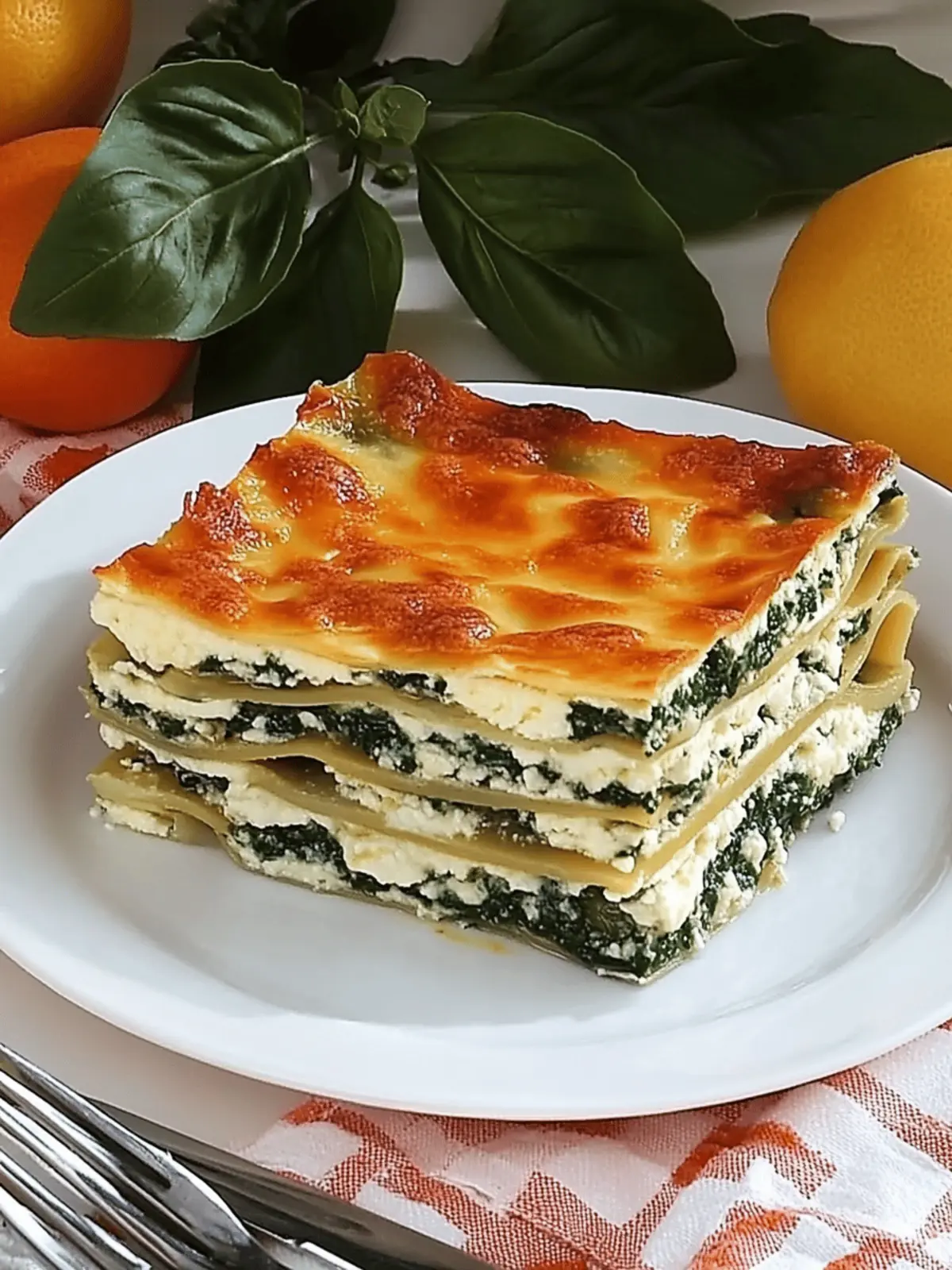 Spinat-Lasagne mit Feta und Tomaten ganz einfach selbstgemacht 3 Spinat-Lasagne mit Feta und Tomaten