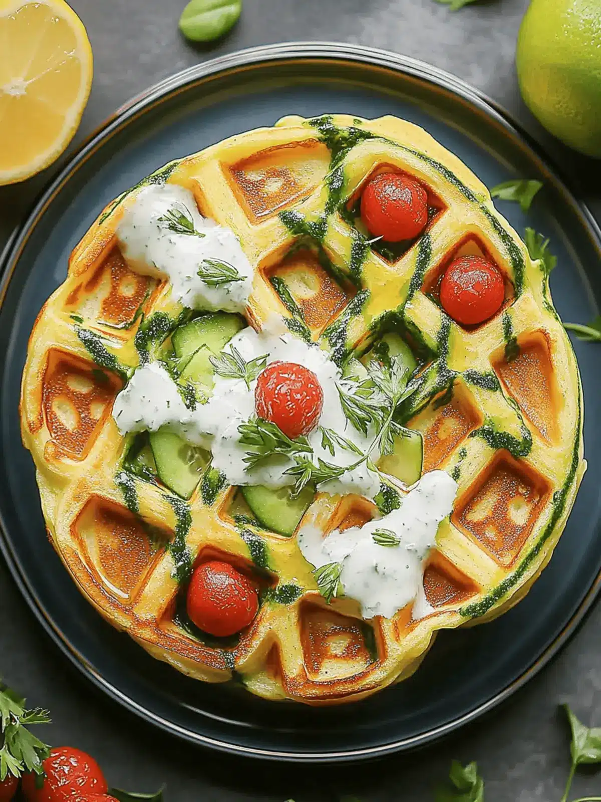 Einfach Zucchini Waffeln