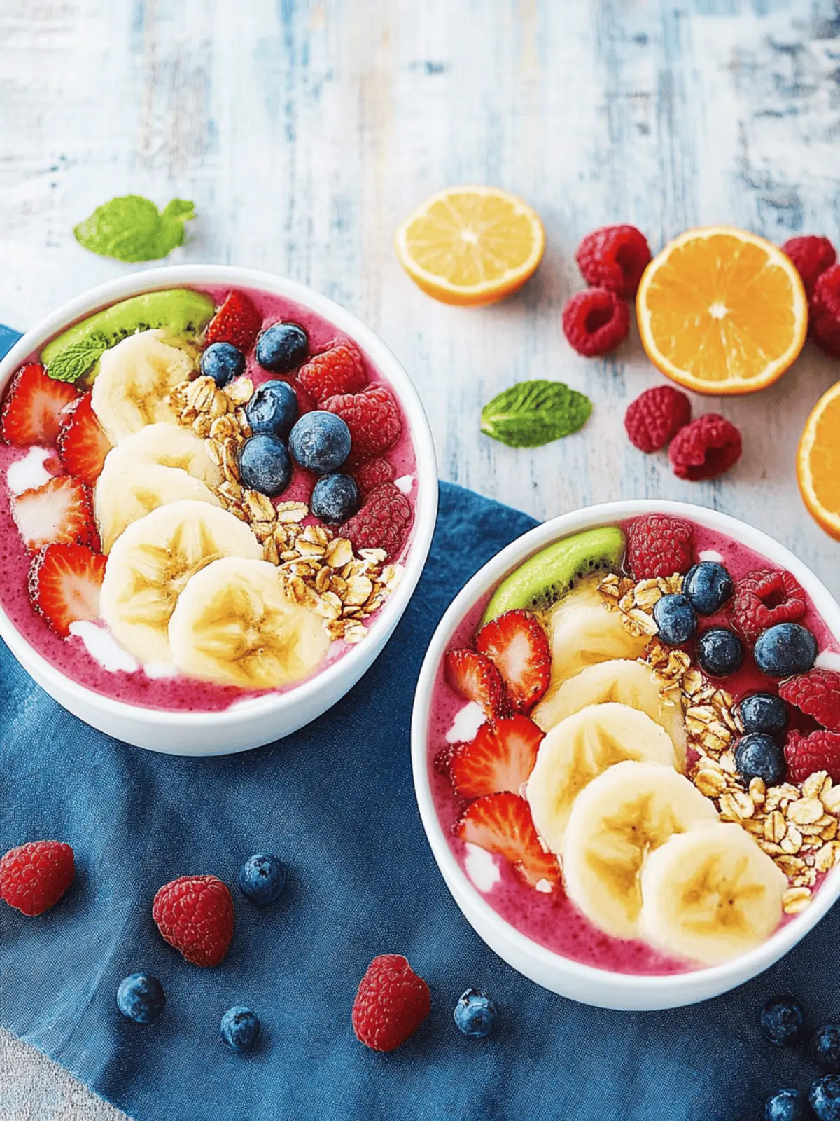 Leichte Smoothie-Schüssel