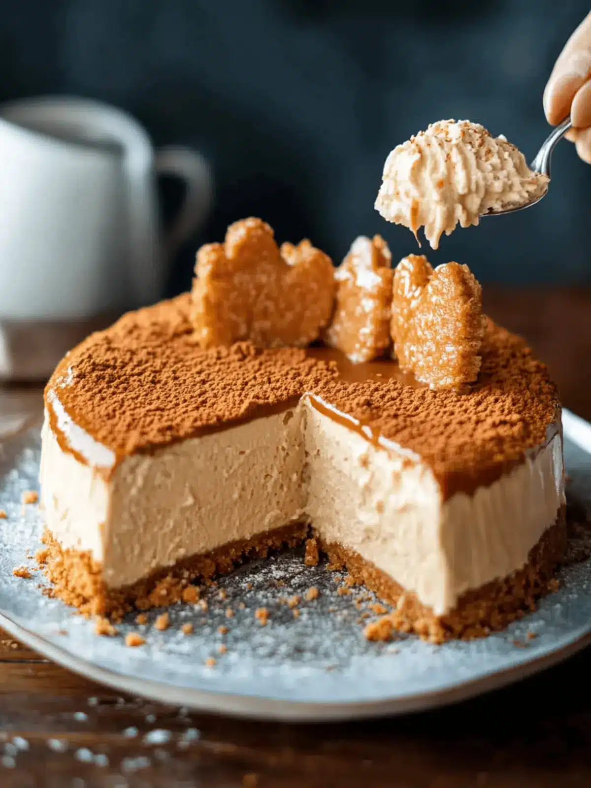 Veganer Lotus Käsekuchen