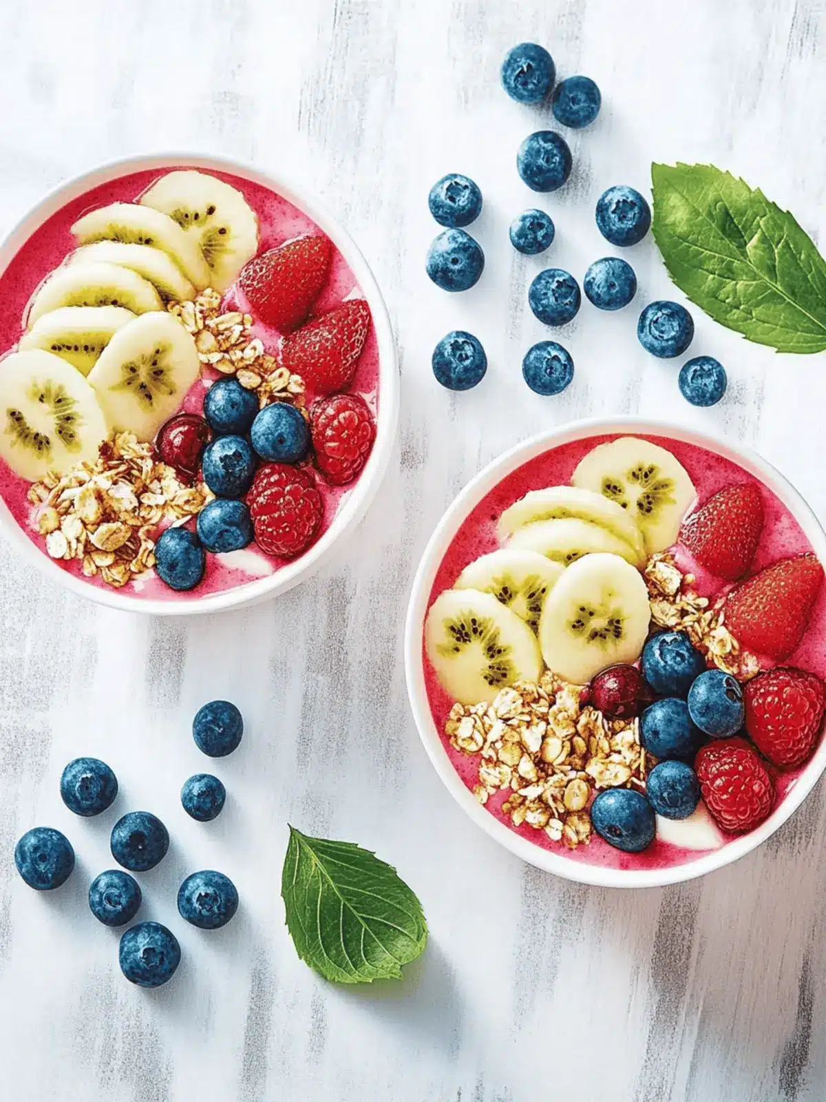 Leichte Smoothie-Schüssel
