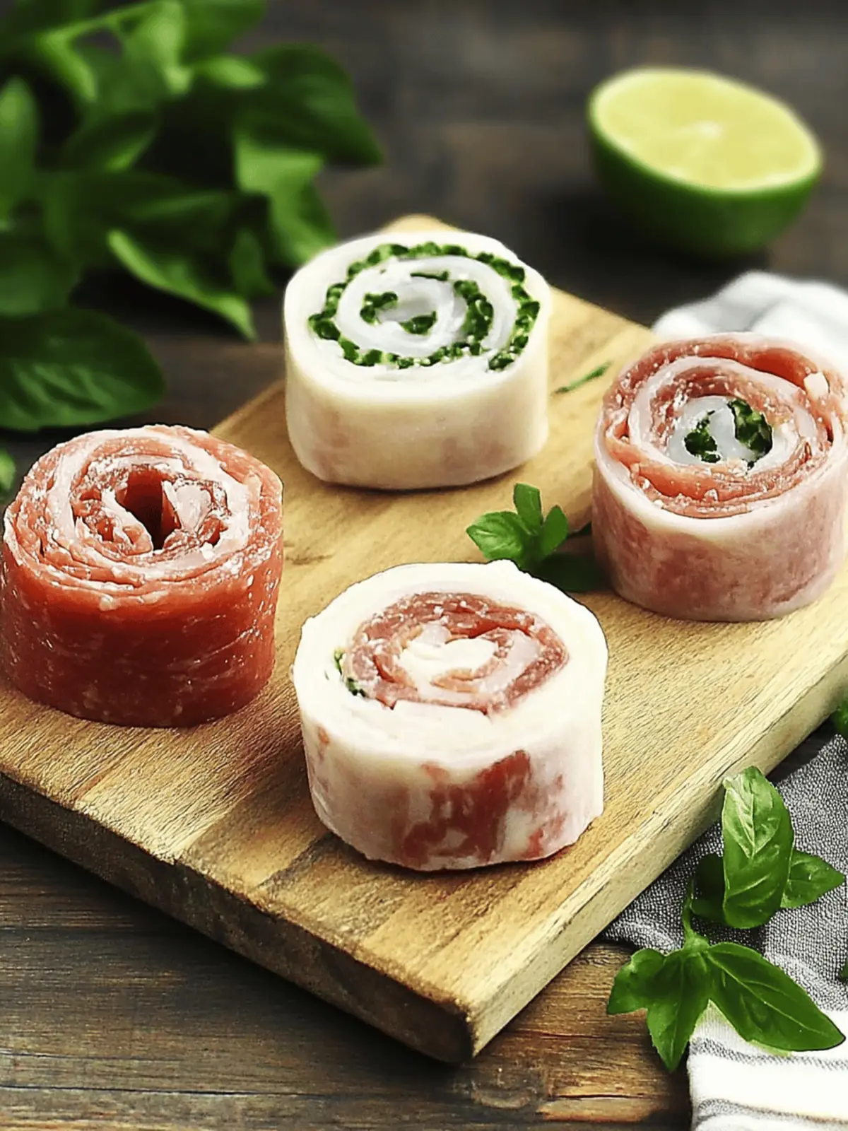 Frischkäse Roll-Ups: Schnelle Snacks für jeden Anlass 4 Frischkäse Roll Ups