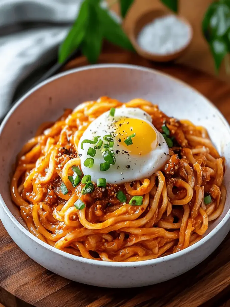 Cremige Kimchi-Udon