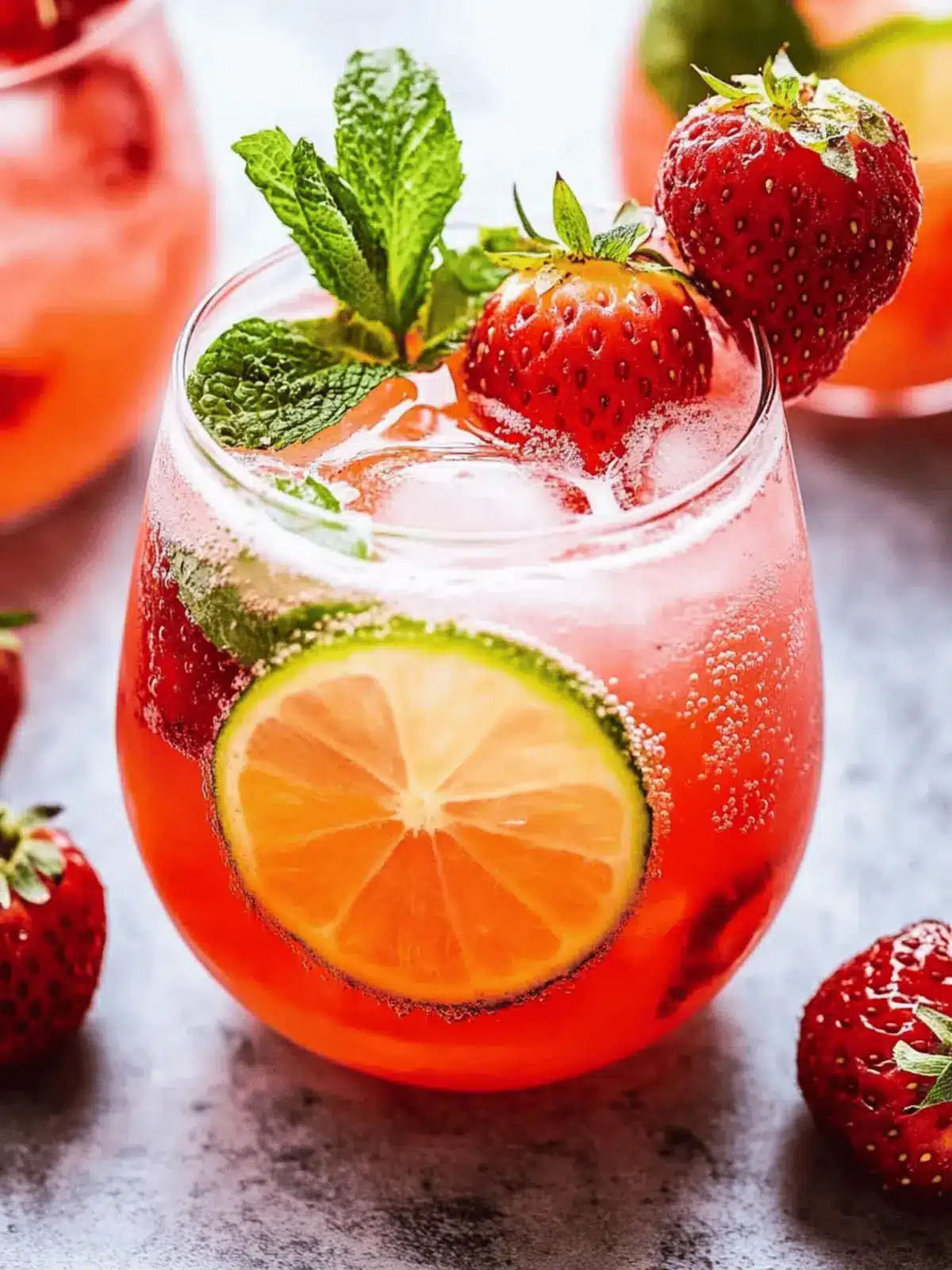 Erdbeer-Limetten-Wodka-Smash für den Sommergenuss 4 Erdbeer-Limetten-Wodka-Smash