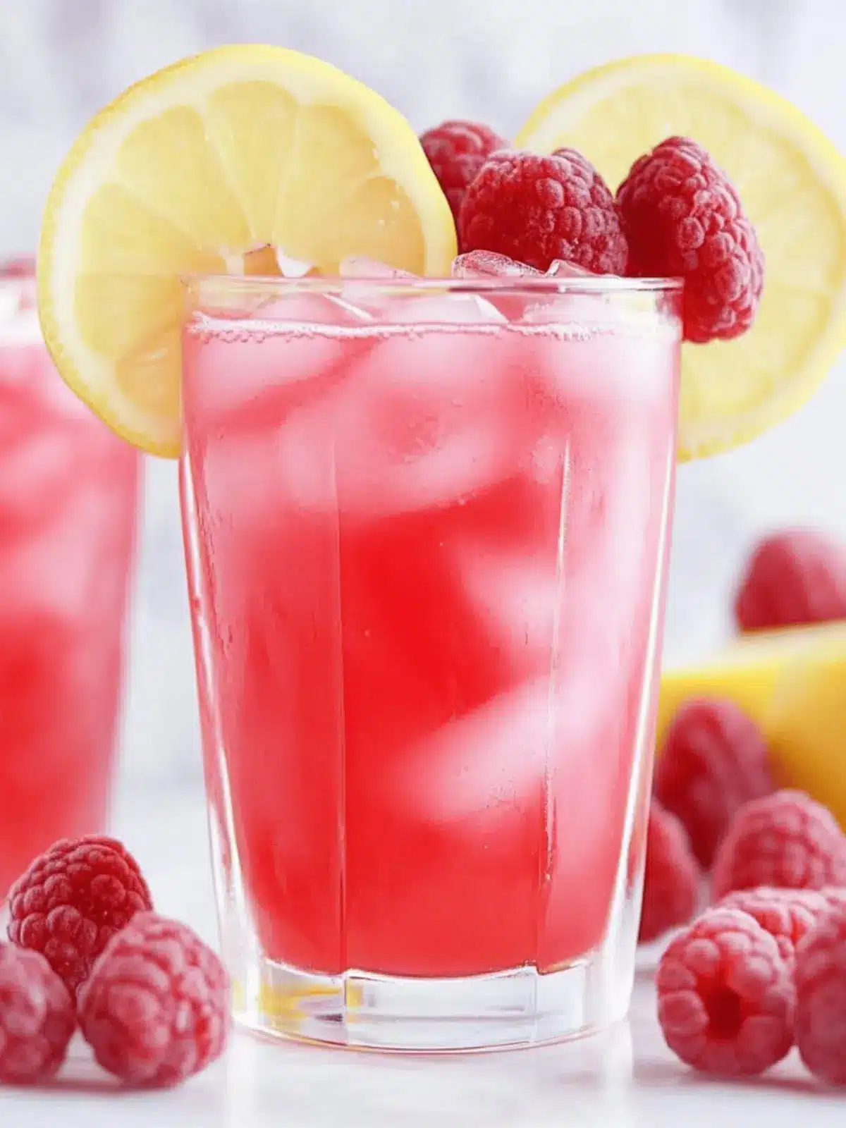 Cupids gespickte Himbeer-Limonade für Feiern 3 Cupids gespickte Himbeer-Limonade