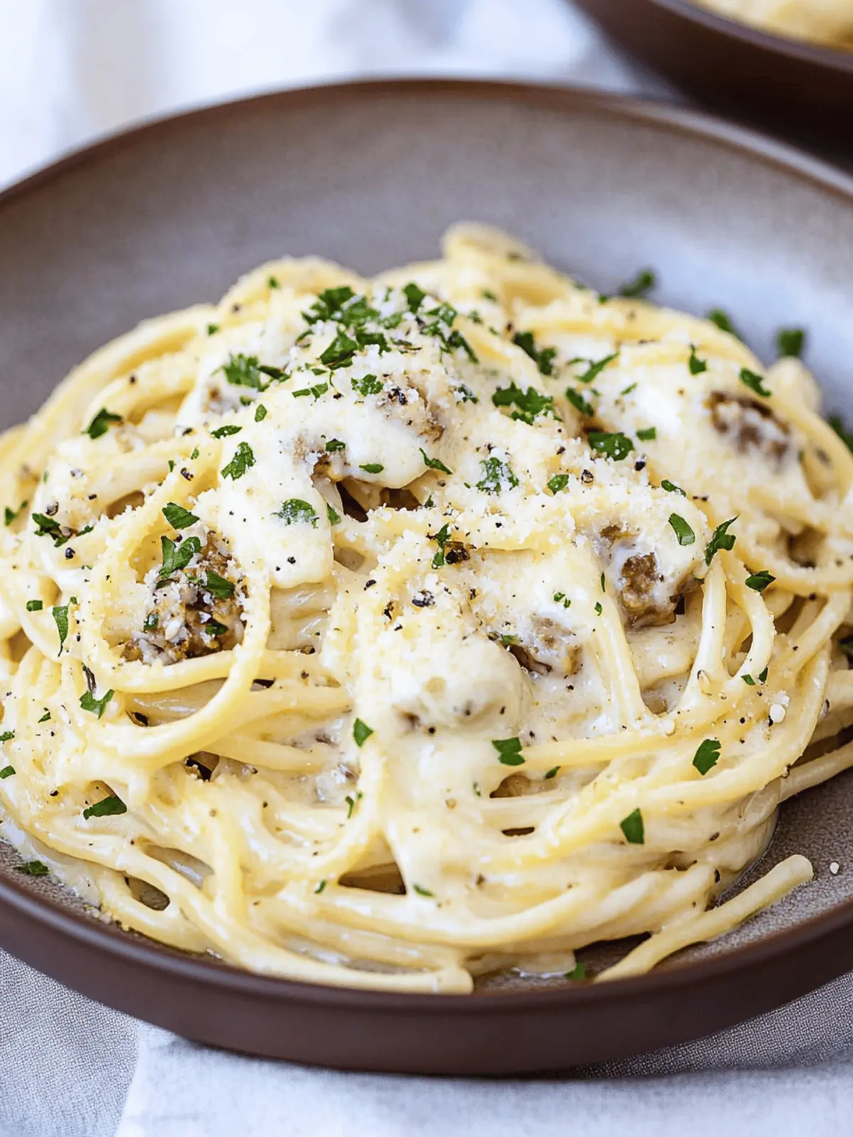 Vegane Blumenkohl Carbonara für cremigen Genuss 2 Vegane Blumenkohl Carbonara