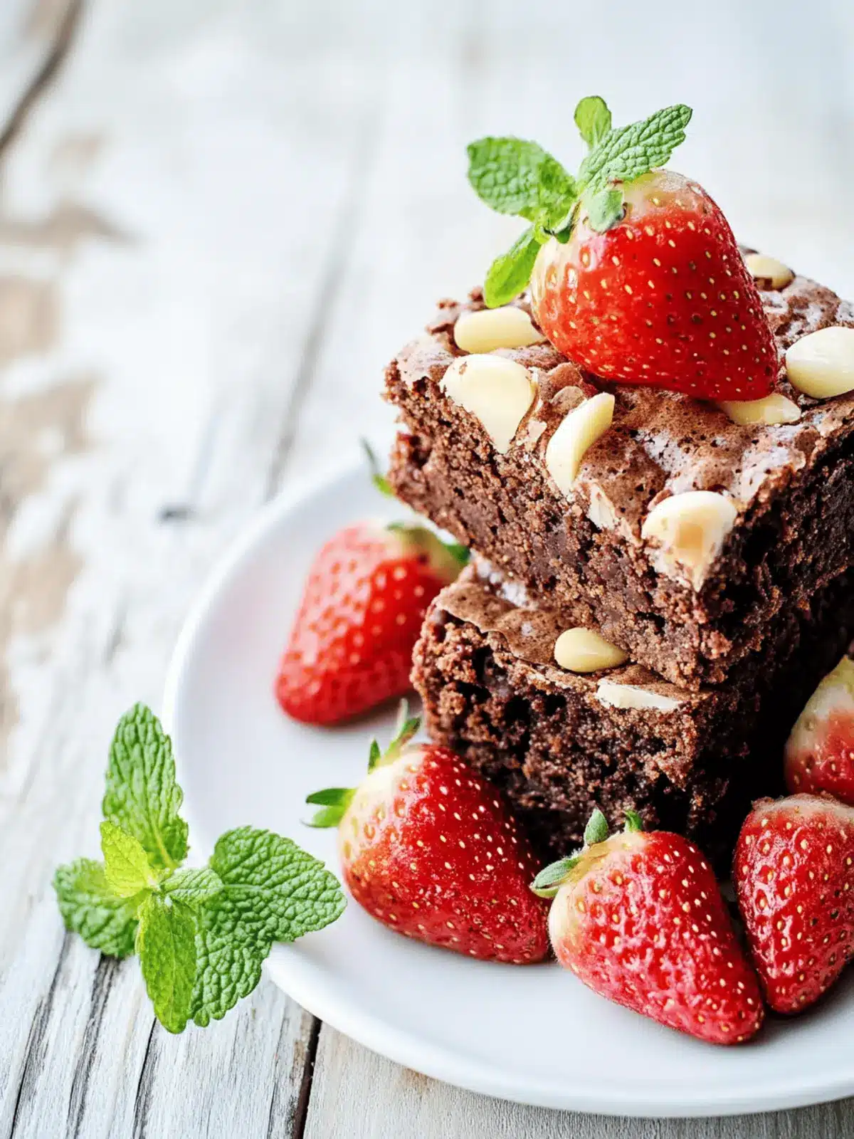 Schokoladen Erdbeer Brownies – Fudgy Genuss für dich 3 Schokoladen Erdbeer Brownies